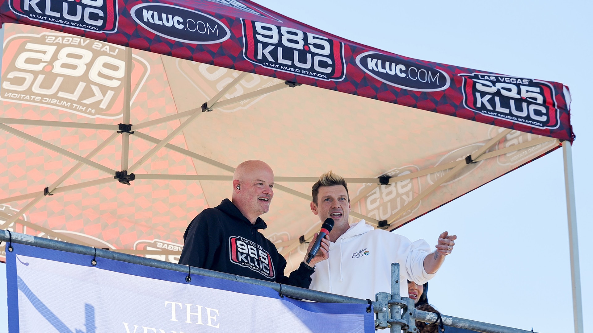 Nick Carter of the Backstreet Boys also got in on the morning fun with Chet