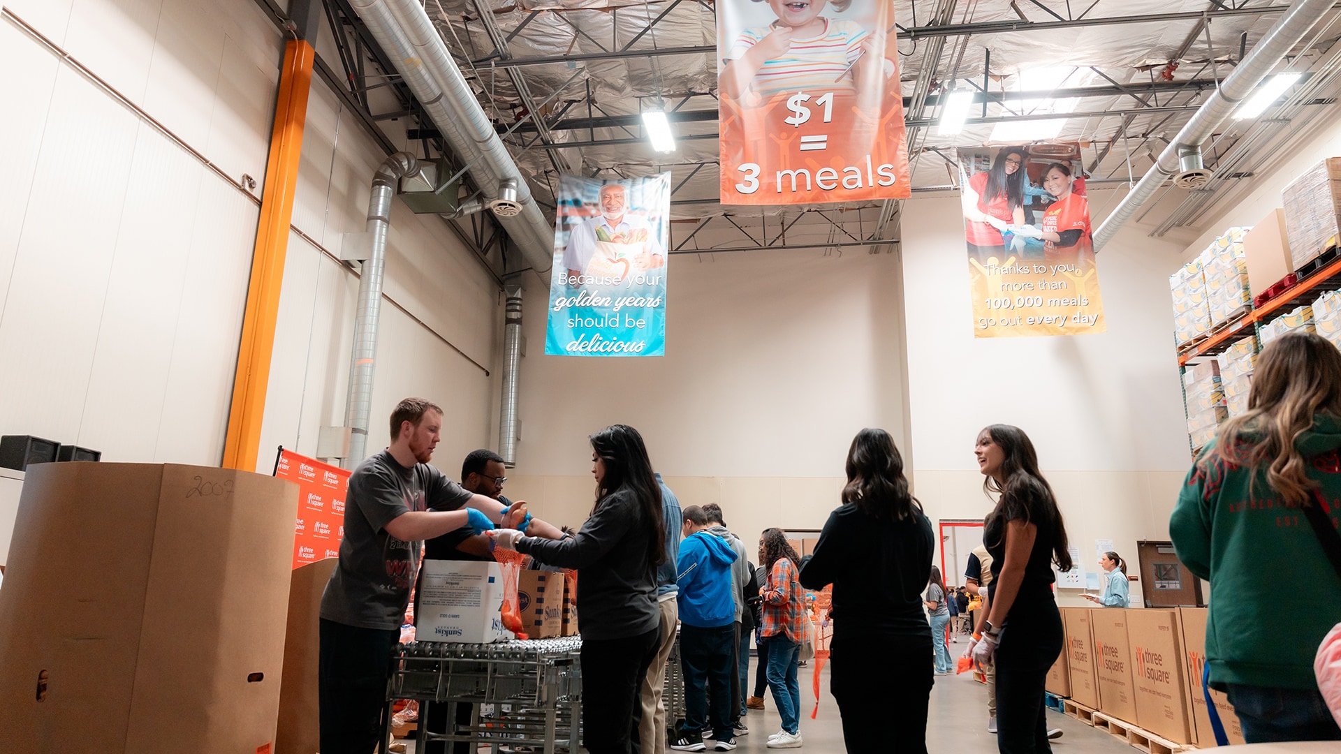 Aces Volunteer at Three Square Food Bank (11/17/2025)