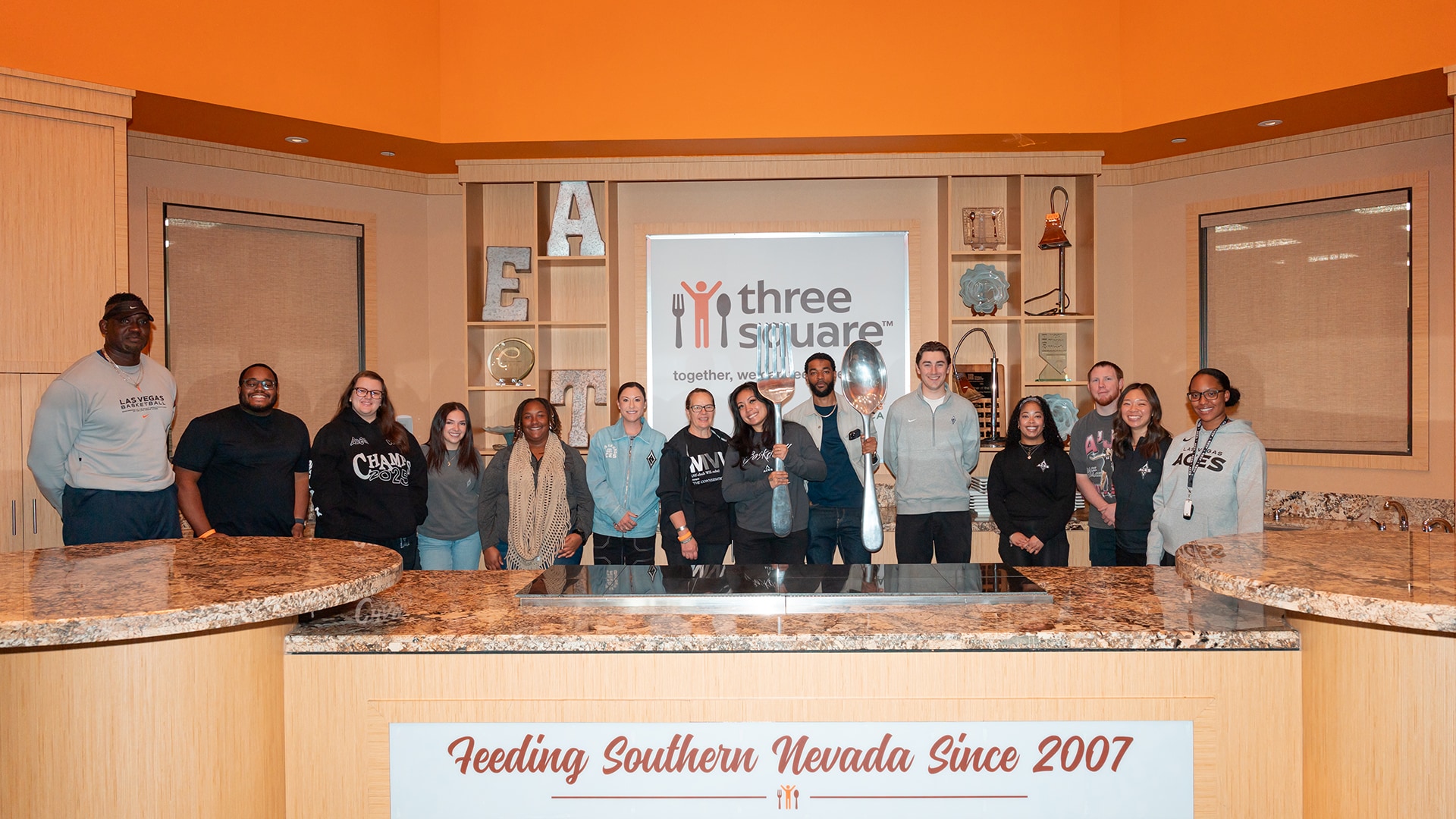 Aces Volunteer at Three Square Food Bank (11/17/2025)