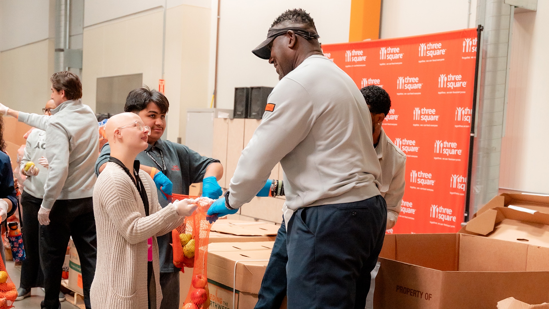 Aces Volunteer at Three Square Food Bank (11/17/2025)