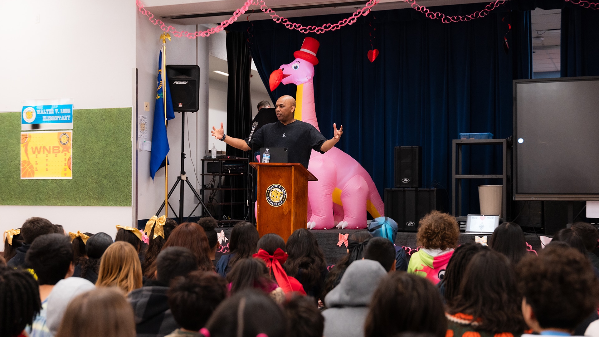 Gallery: Aces Assistant Coach Ty Ellis Speaks on Youth Empowerment at Local School (2/13/2026)