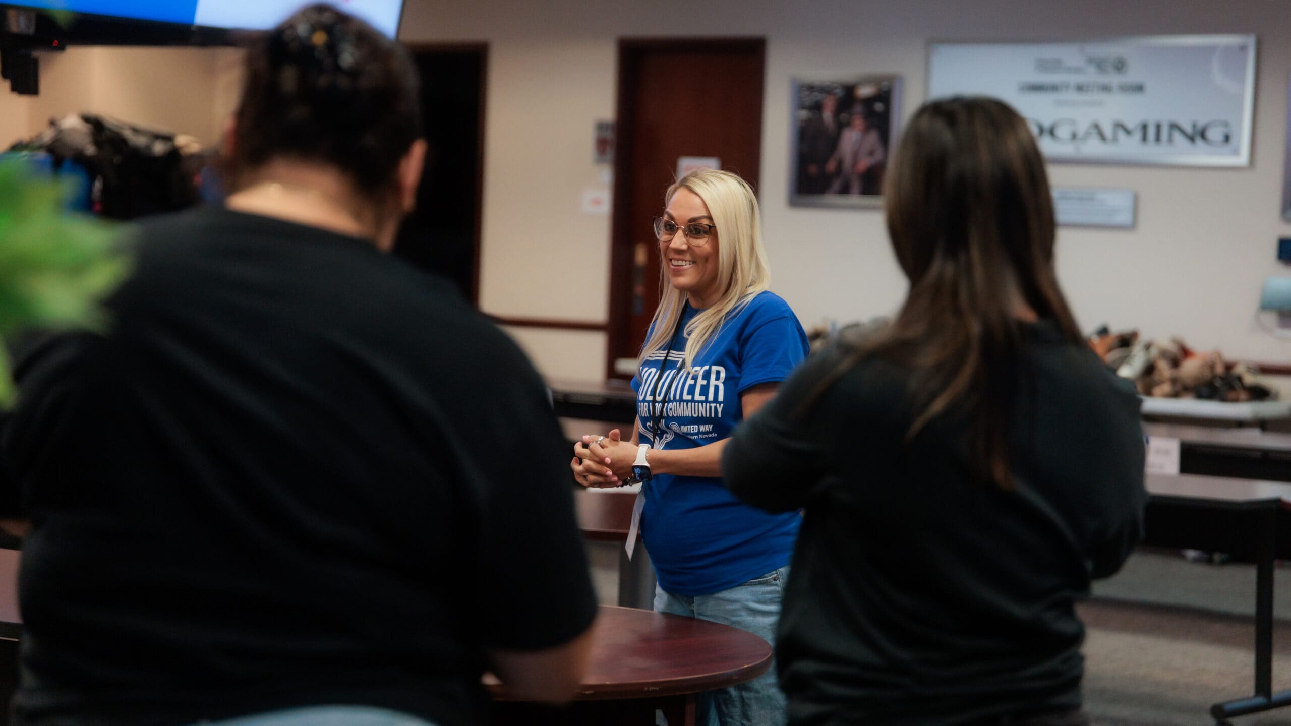 Aces at United Way's Sip N Sort Volunteer Event