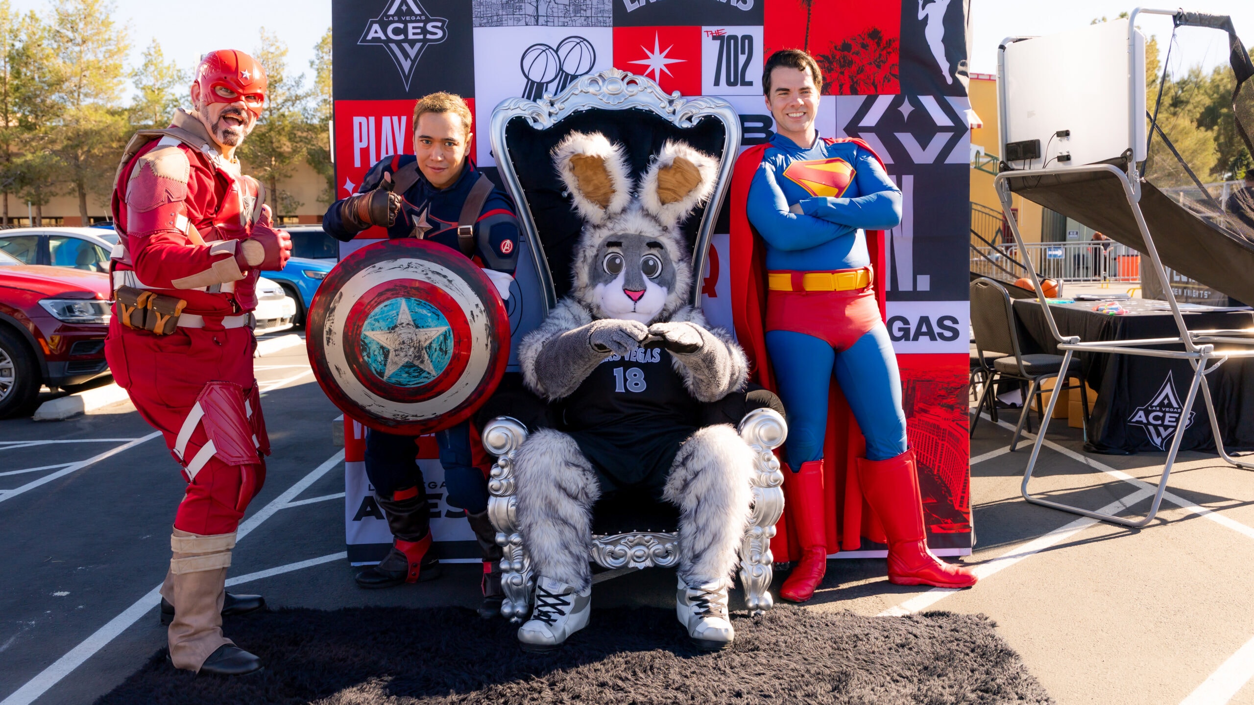 Aces at Opportunity Village's Touch-A-Truck Event