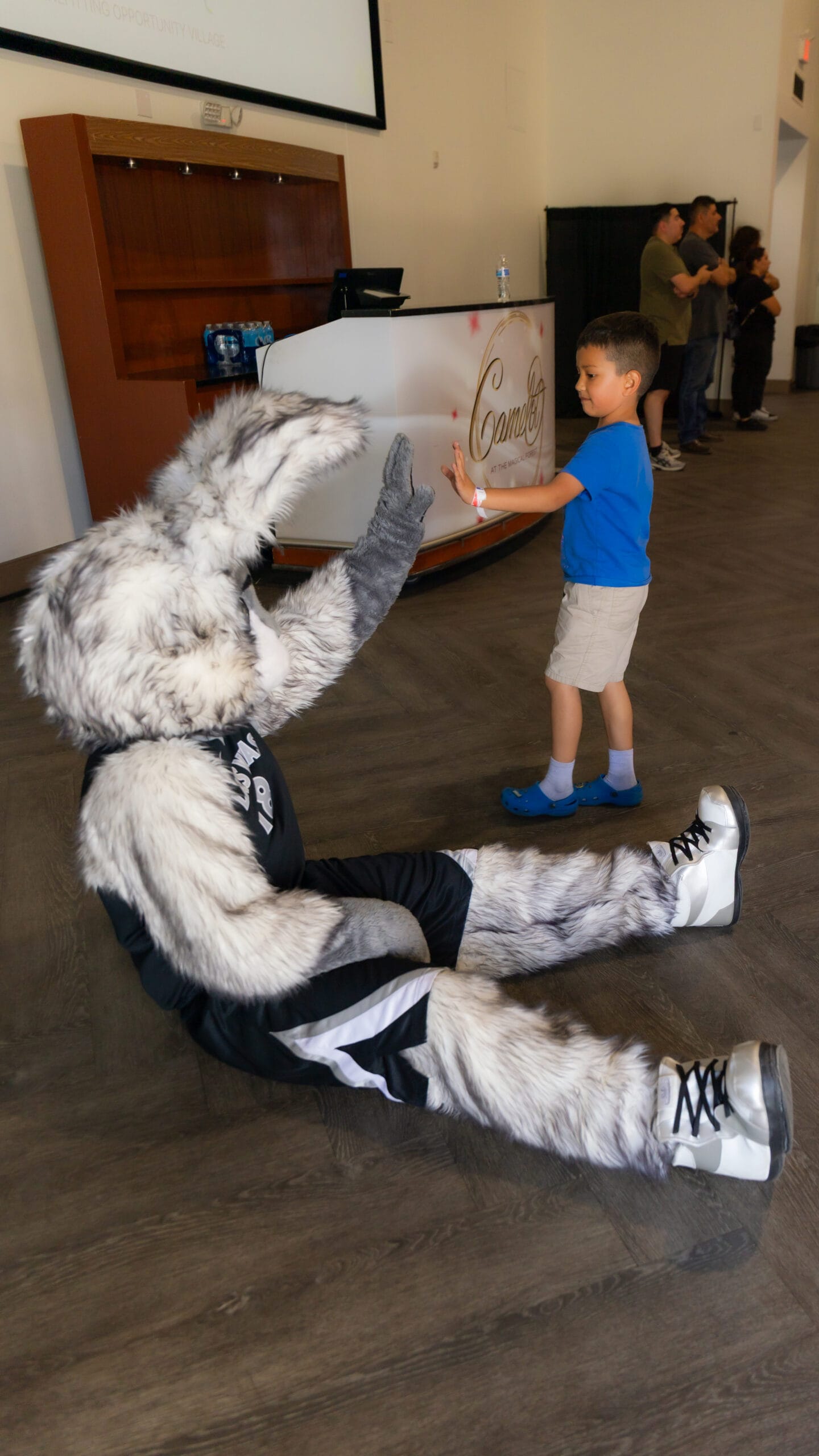 Aces at Opportunity Village's Touch-A-Truck Event