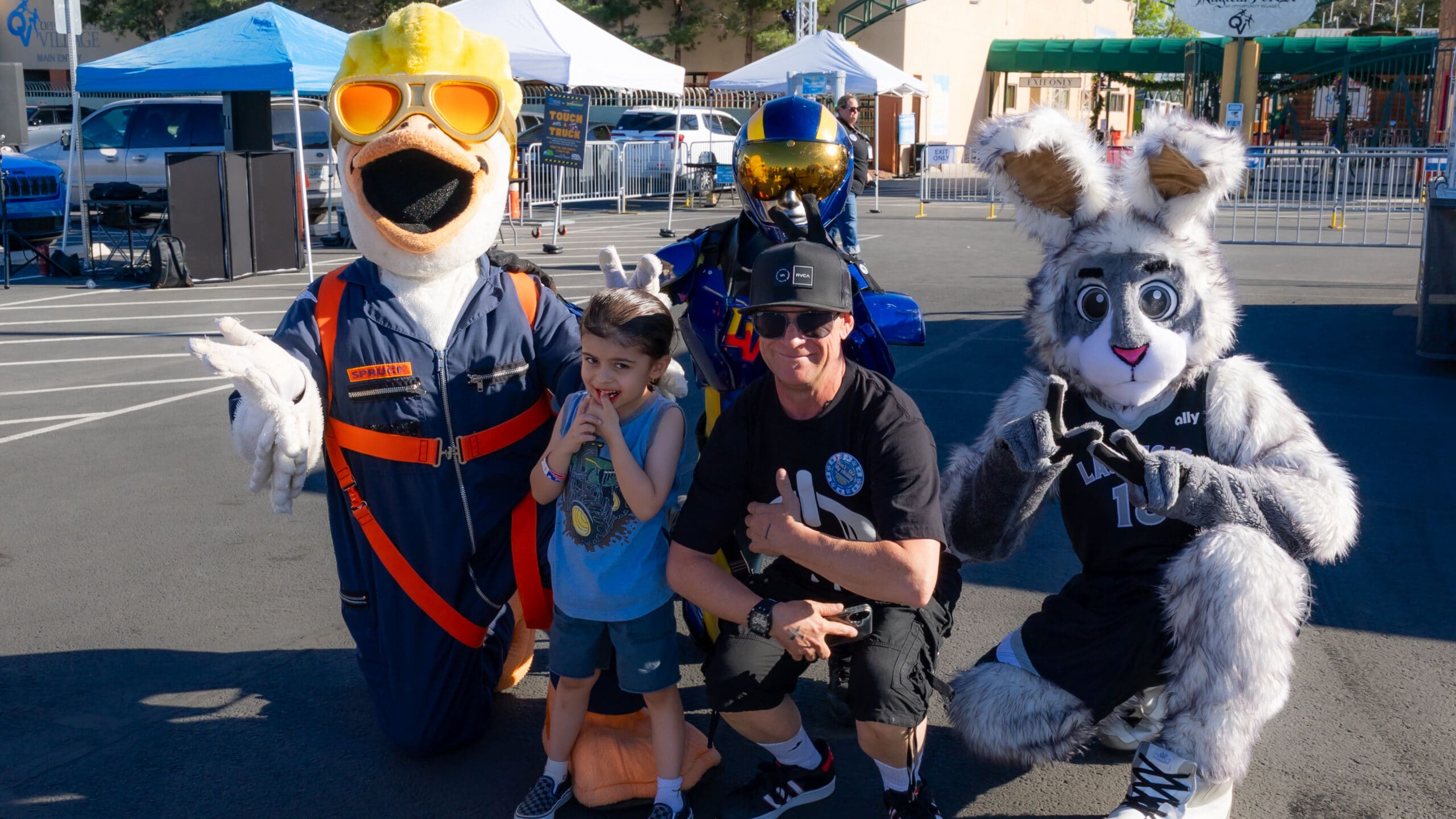 Aces at Opportunity Village's Touch-A-Truck Event