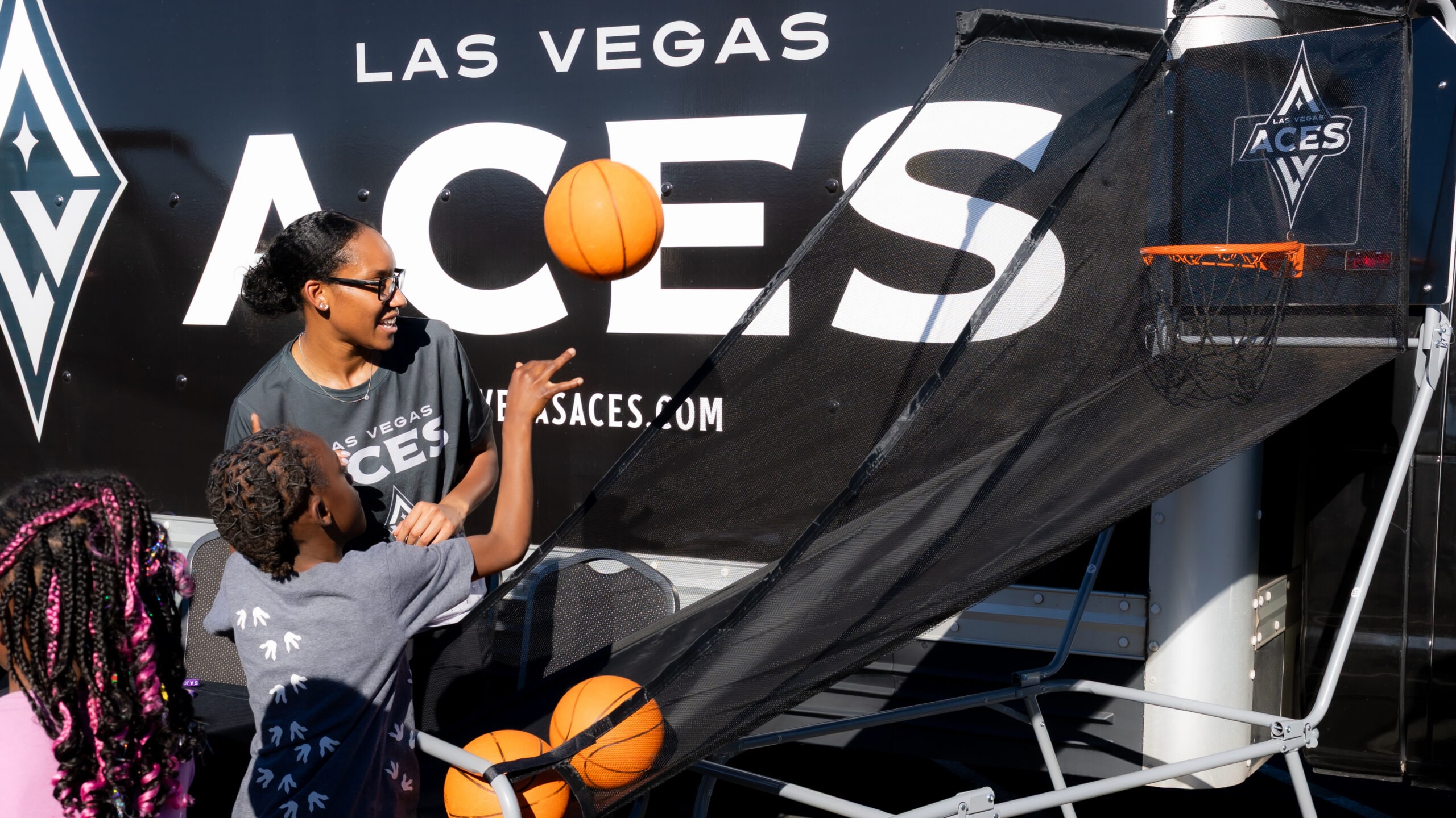 Aces at Opportunity Village's Touch-A-Truck Event