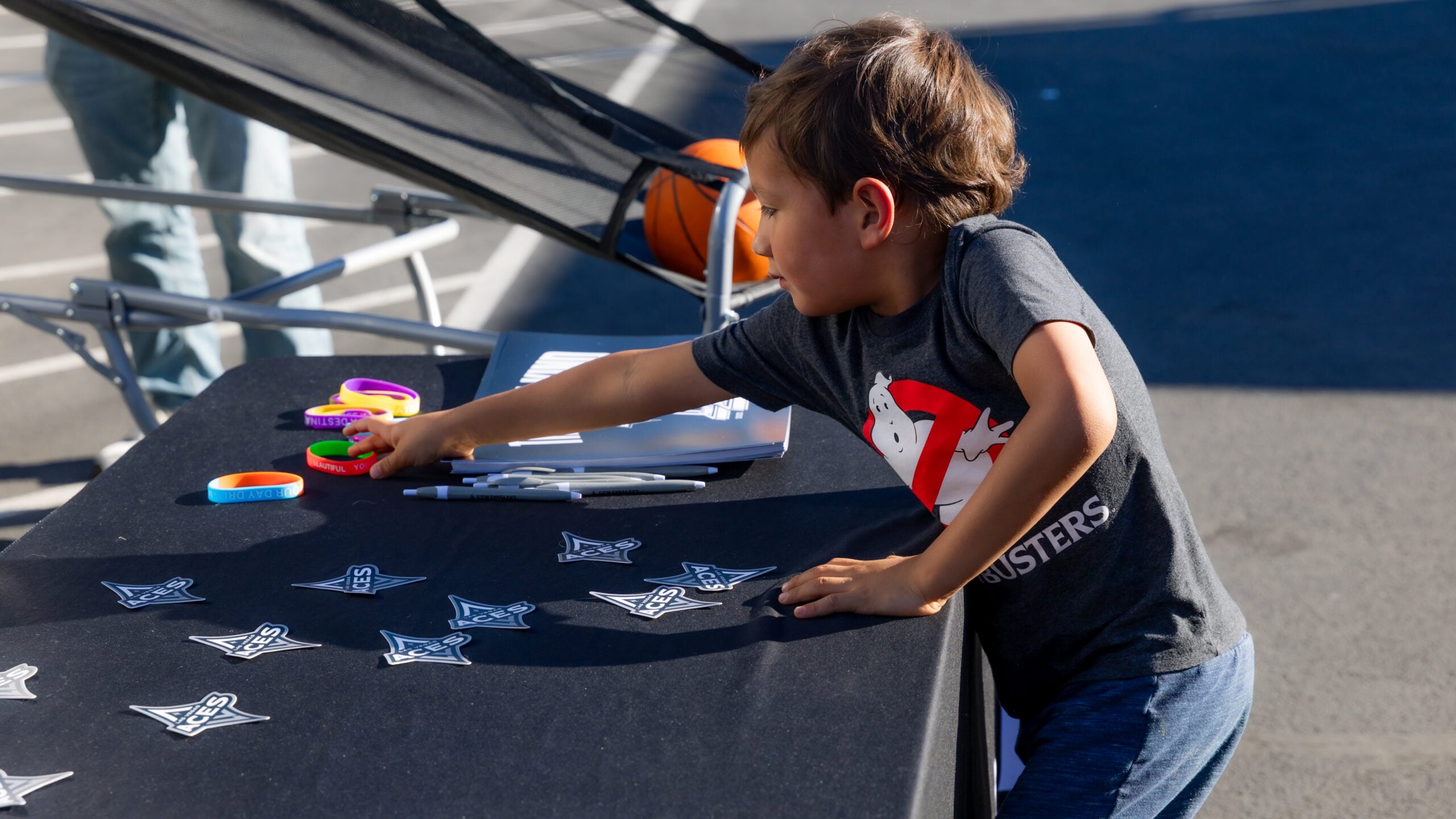 Aces at Opportunity Village's Touch-A-Truck Event