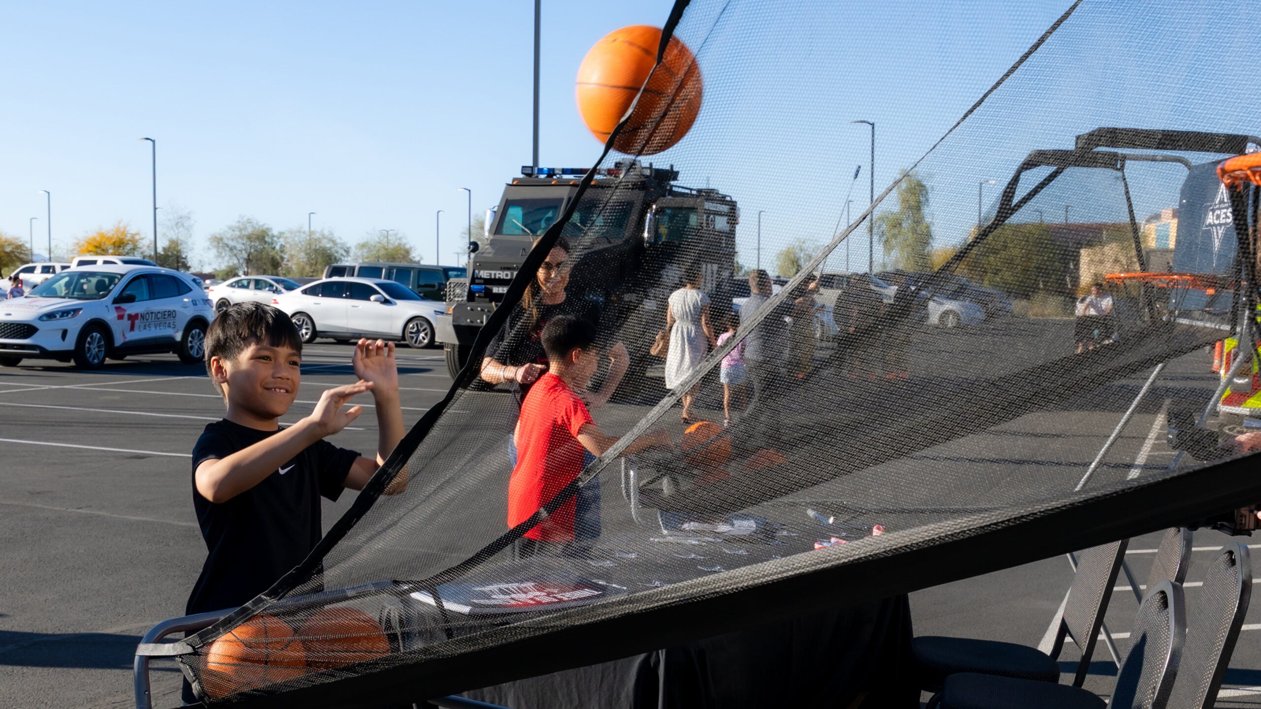 Aces at Opportunity Village's Touch-A-Truck Event
