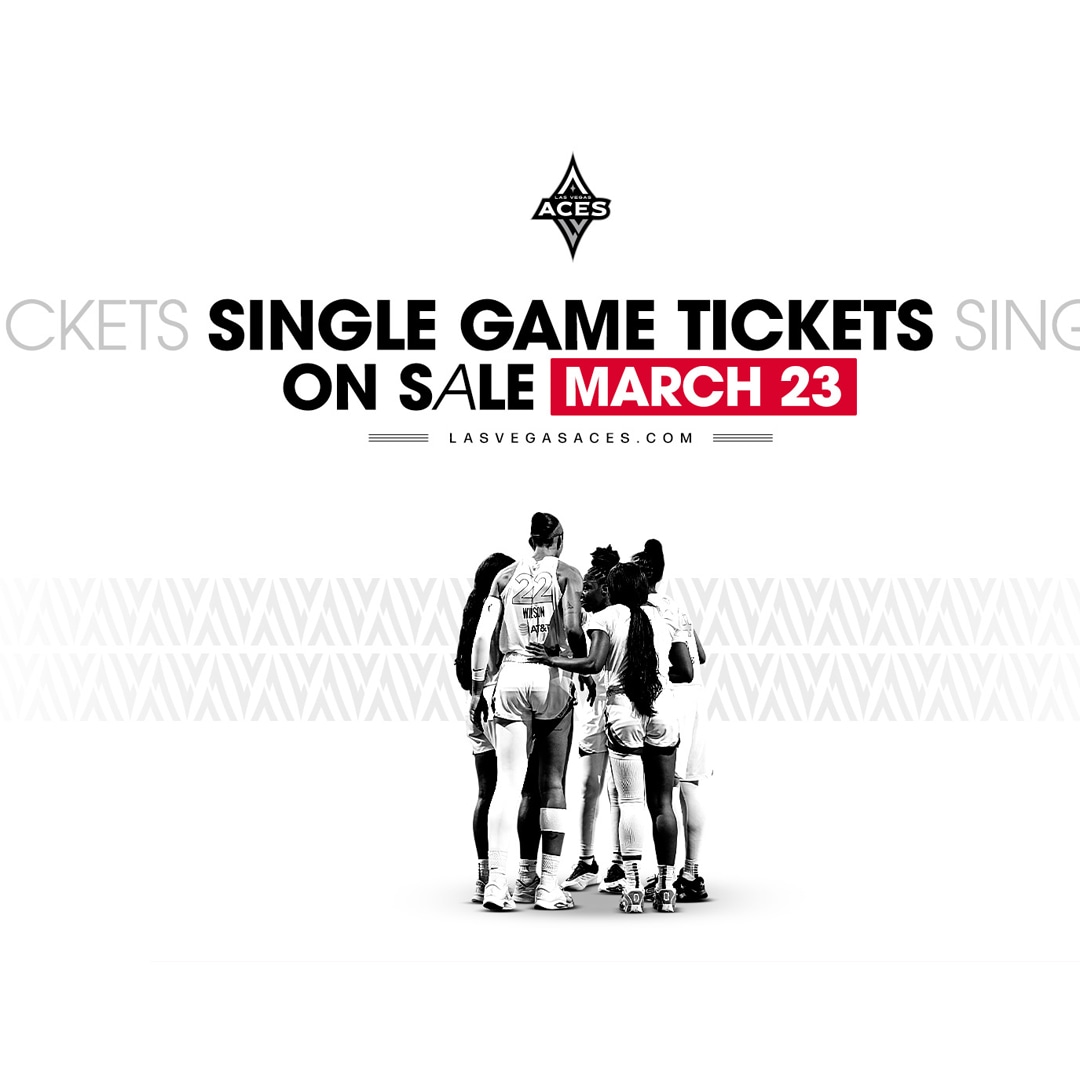 Aces 2026 Single Game Tickets on Sale March 23