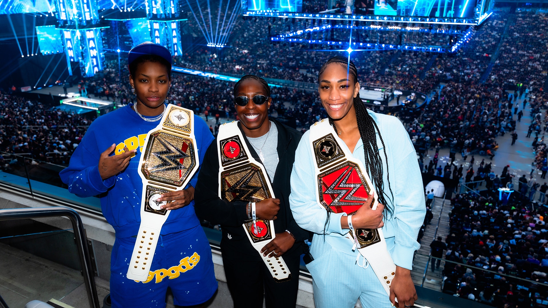 26_04_19_Special Events_Wrestlemania_-4040_A'ja Wilson_Chelsea_Gray_NaLyssa_Smith