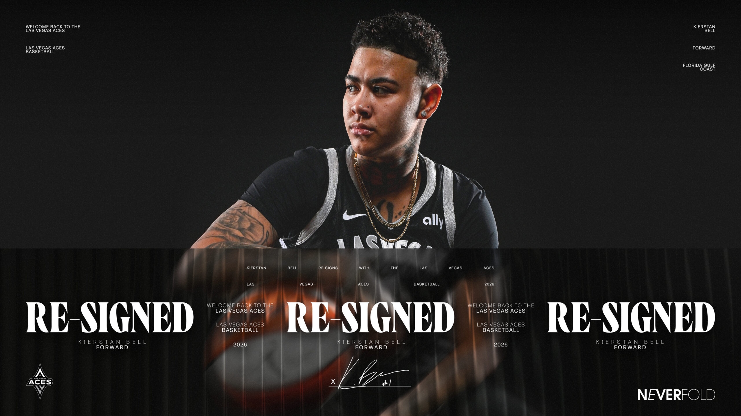 Las Vegas Aces Re-Sign Kierstan Bell