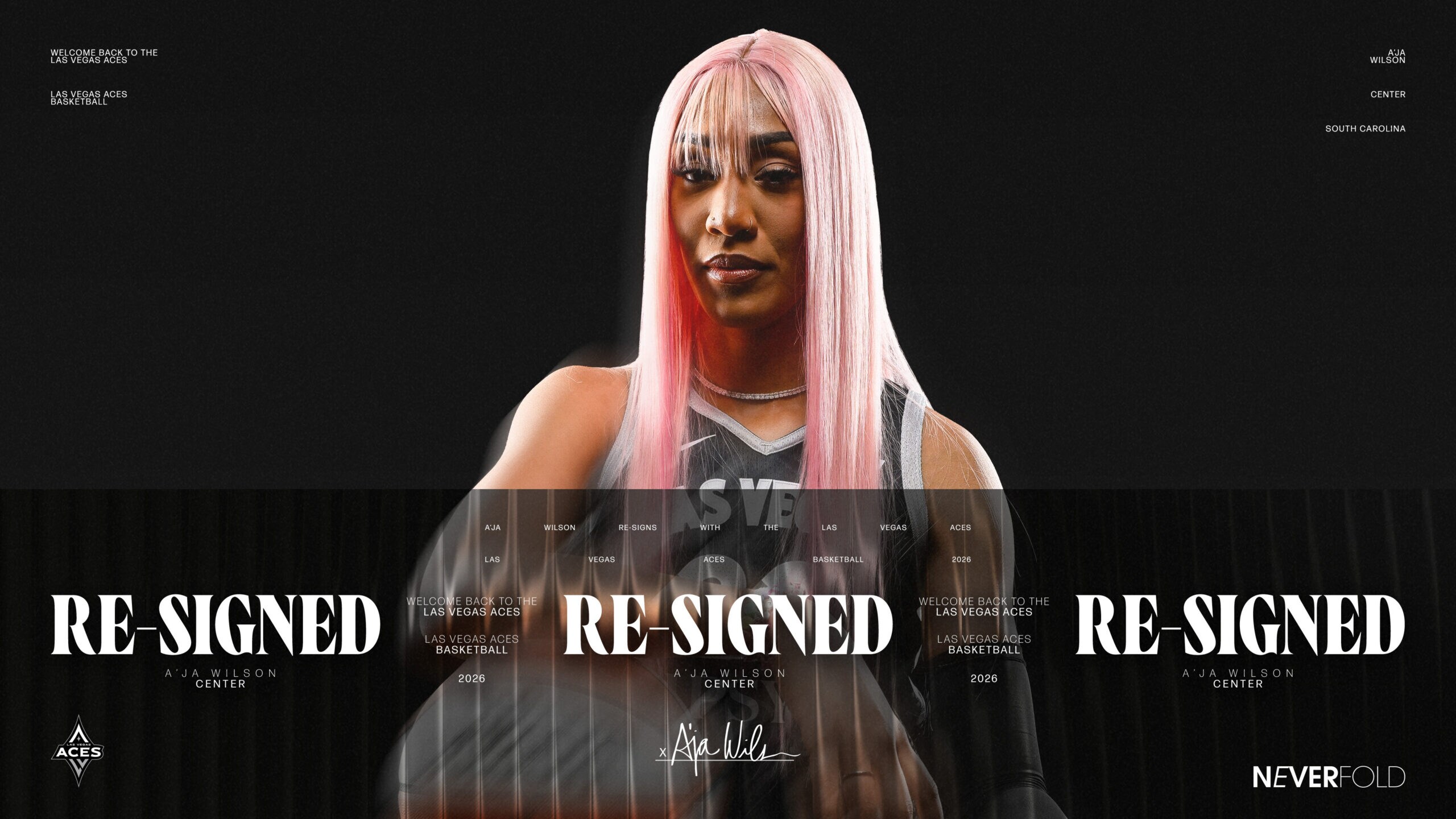 Las Vegas Aces Re-Sign Three-Time World Champion, Four-Time WNBA M’VP A’ja Wilson