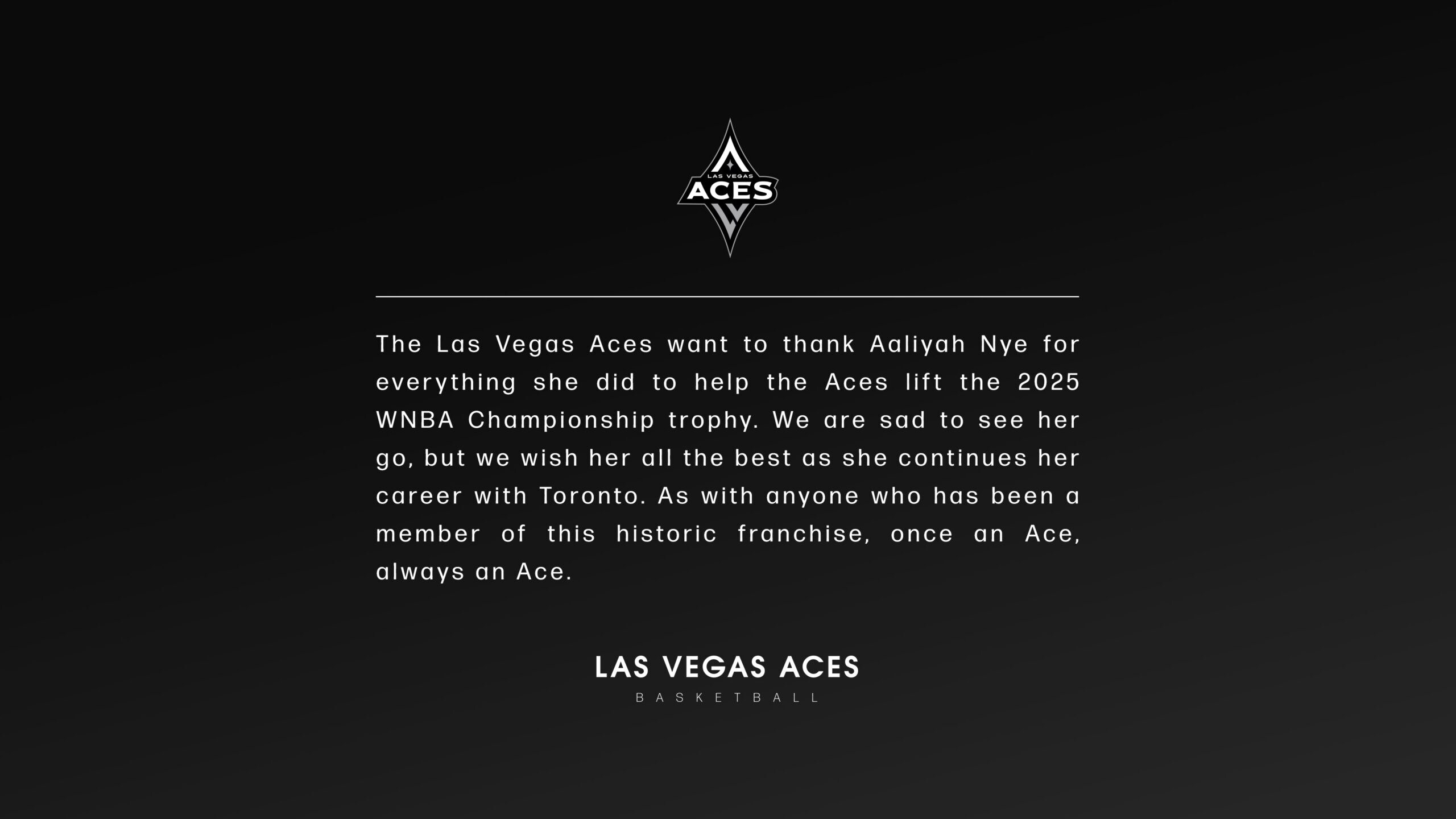 Thank You, Aaliyah Nye