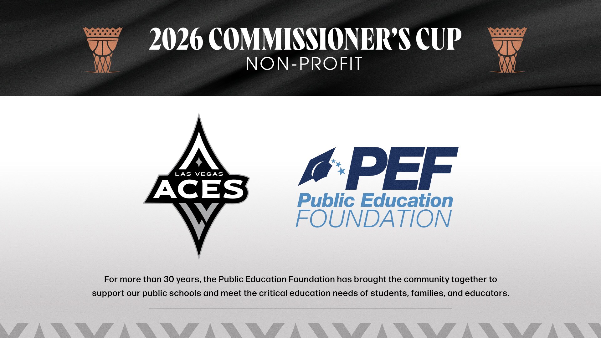 Las Vegas Aces and Public Education Foundation to Champion Clark County Students During 2026 WNBA Commissioner’s Cup