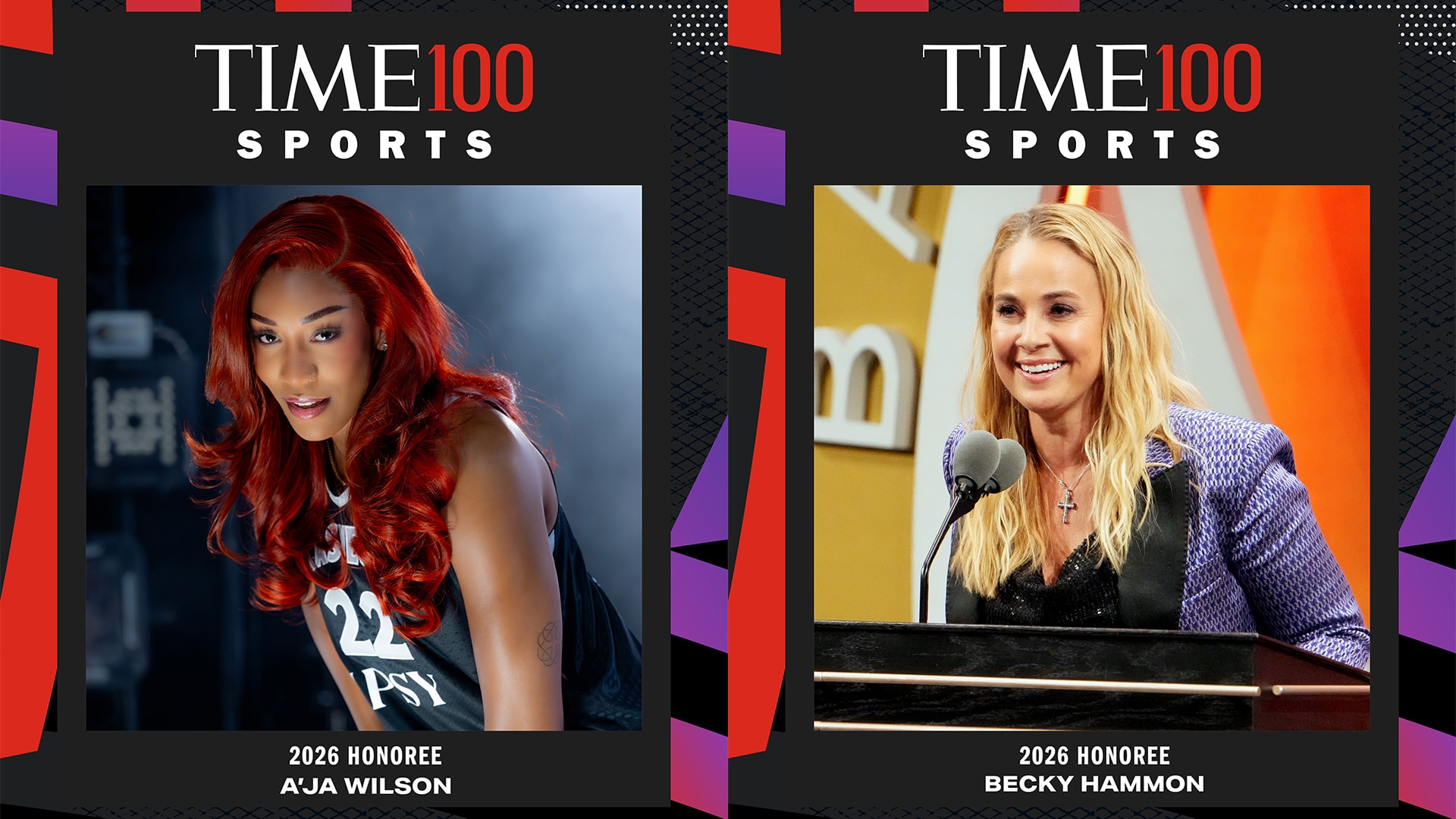 Becky Hammon, A'ja Wilson Named to TIME's Inaugural TIME100 Sports