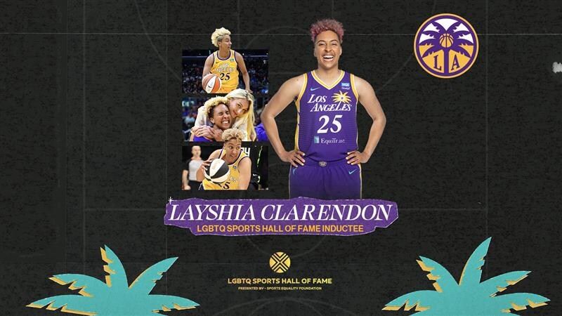 Former Los Angeles Spark Layshia Clarendon Announced Among First Four 2025 LGBTQ Sports Hall of Fame Class Inductees