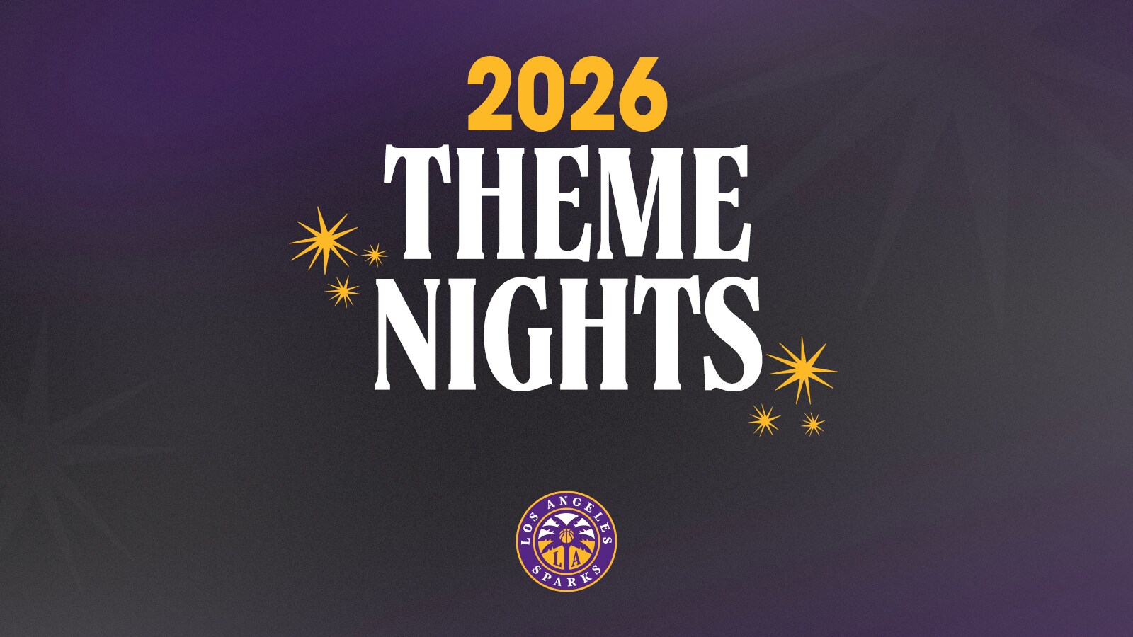 Los Angeles Sparks Announce 2026 Theme Nights and Promotional Schedule