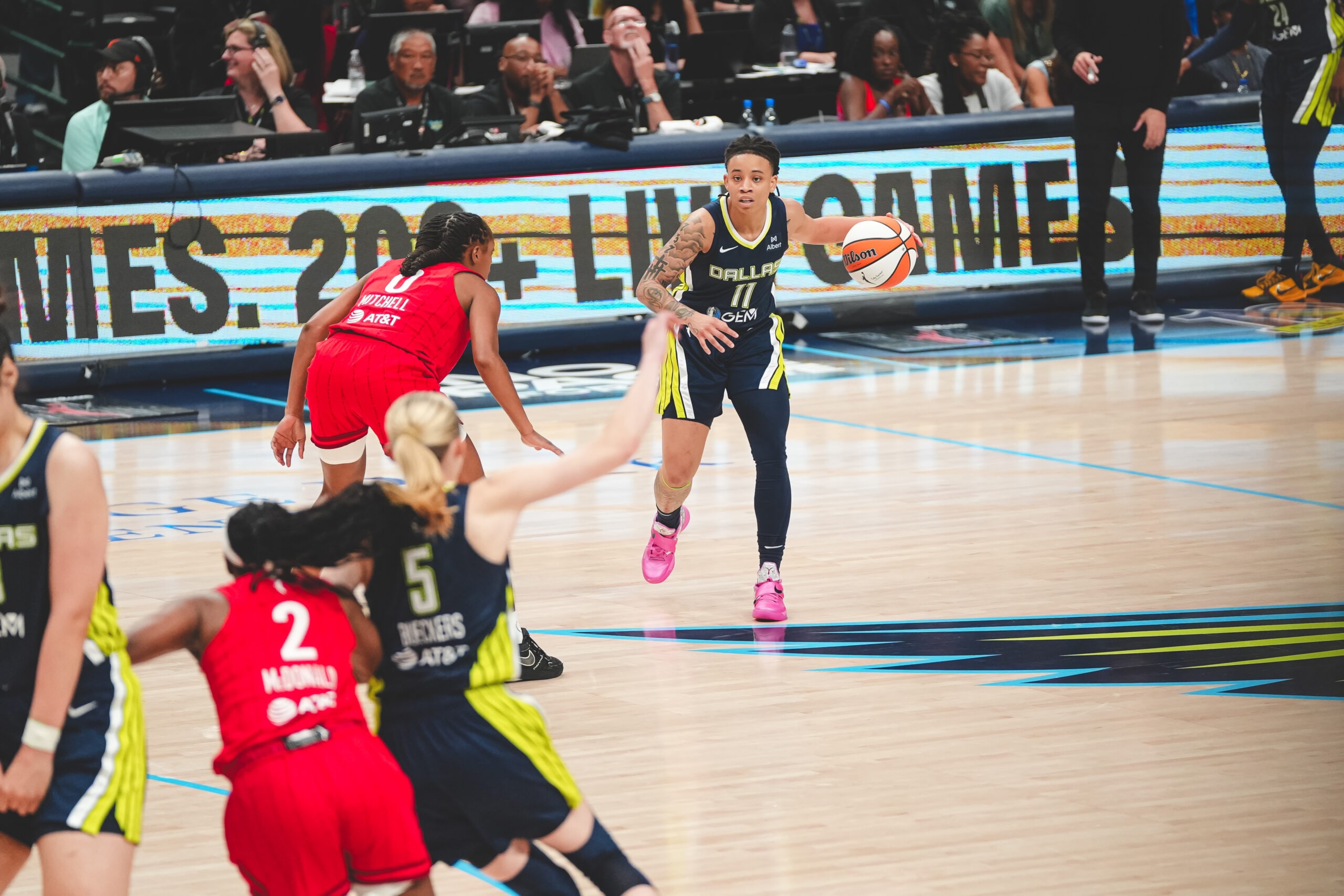 DALLAS, TX - 202506 27 - Dallas Wings vs. Indiana Fever