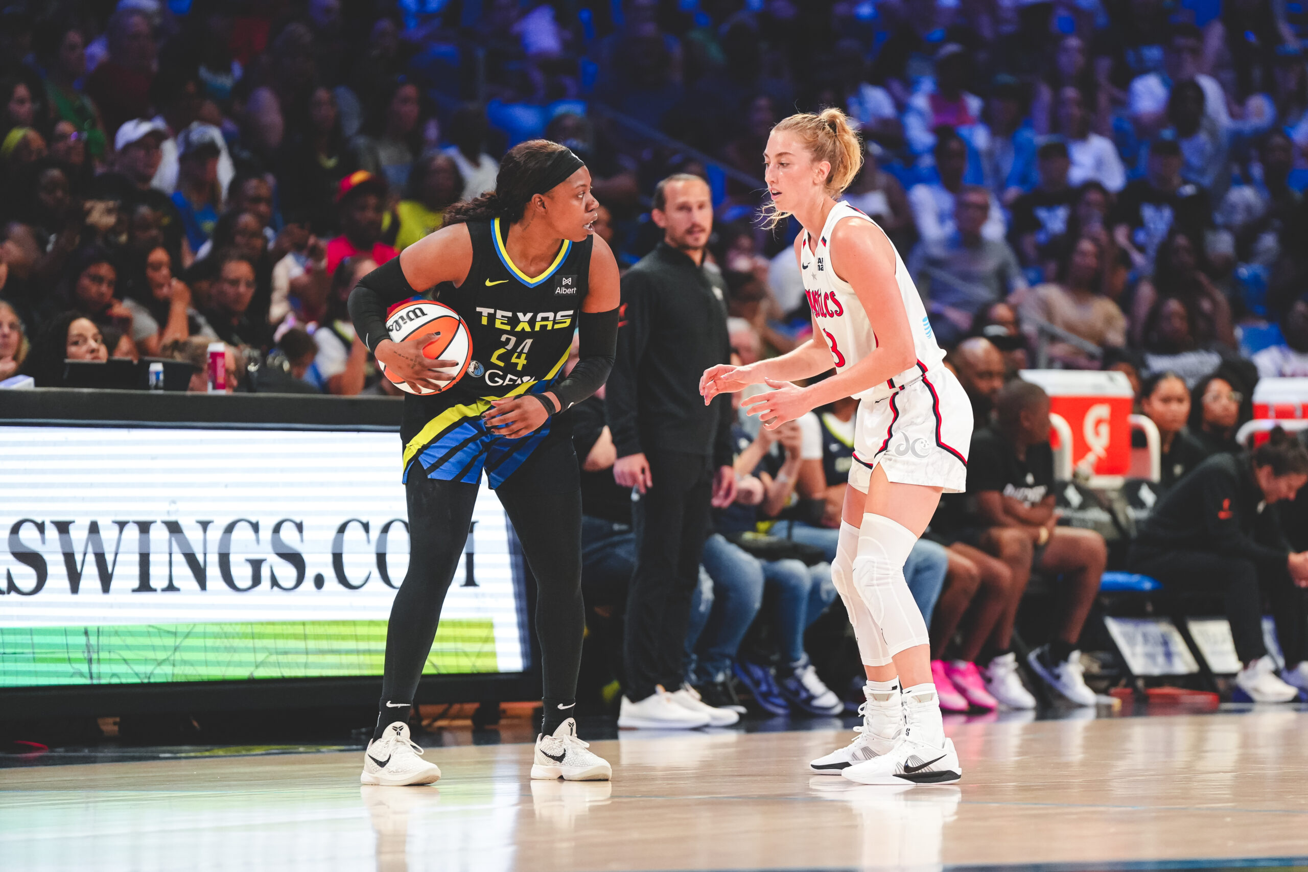 ARLINGTON, TX - 202506 28 - Dallas Wings vs. Washington Mystics