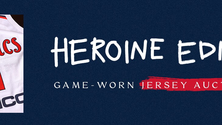 MYSTICS TO WEAR AND AUCTION HEROINE EDITION JERSEYS