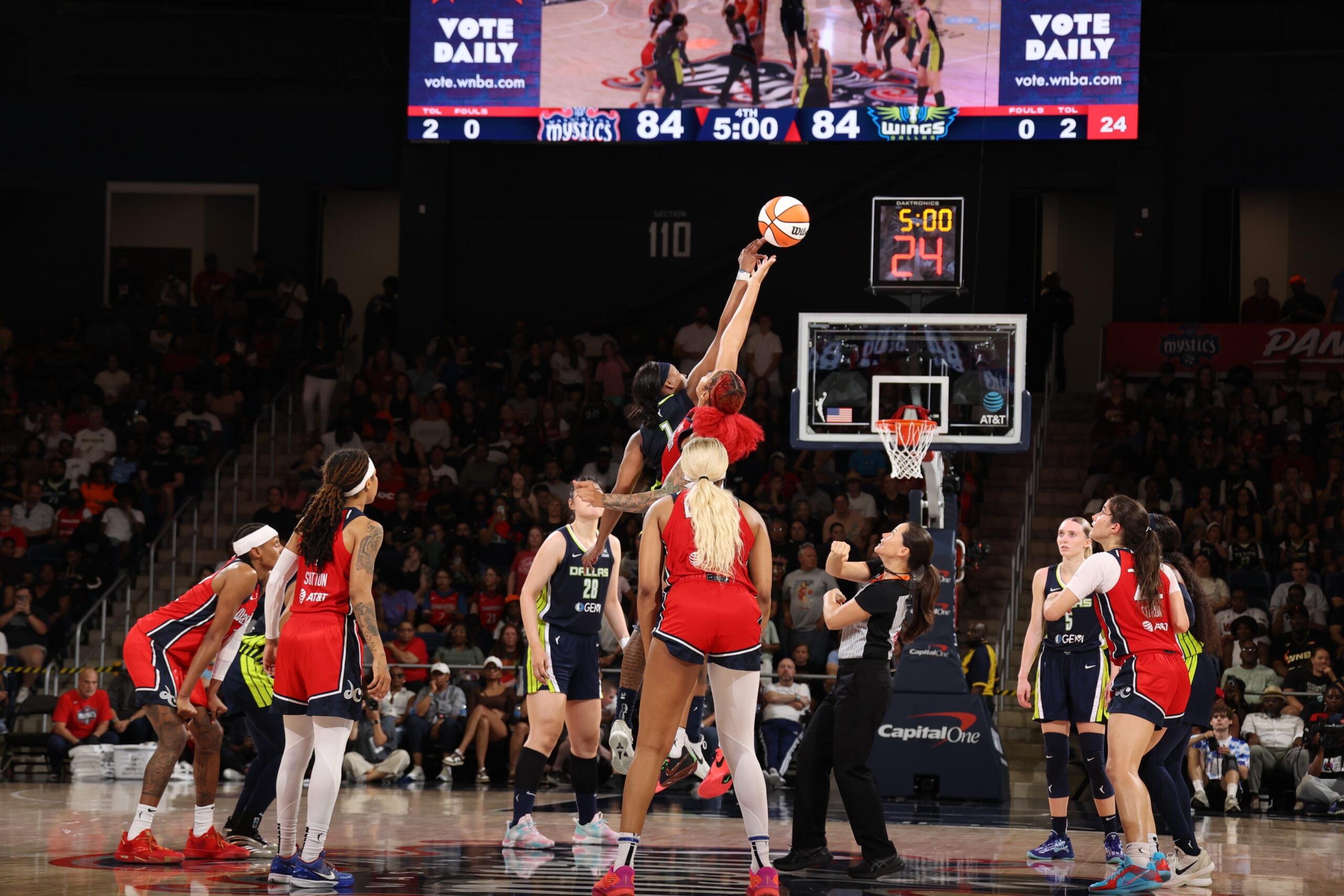 Mystics vs. Wings 6/22/25