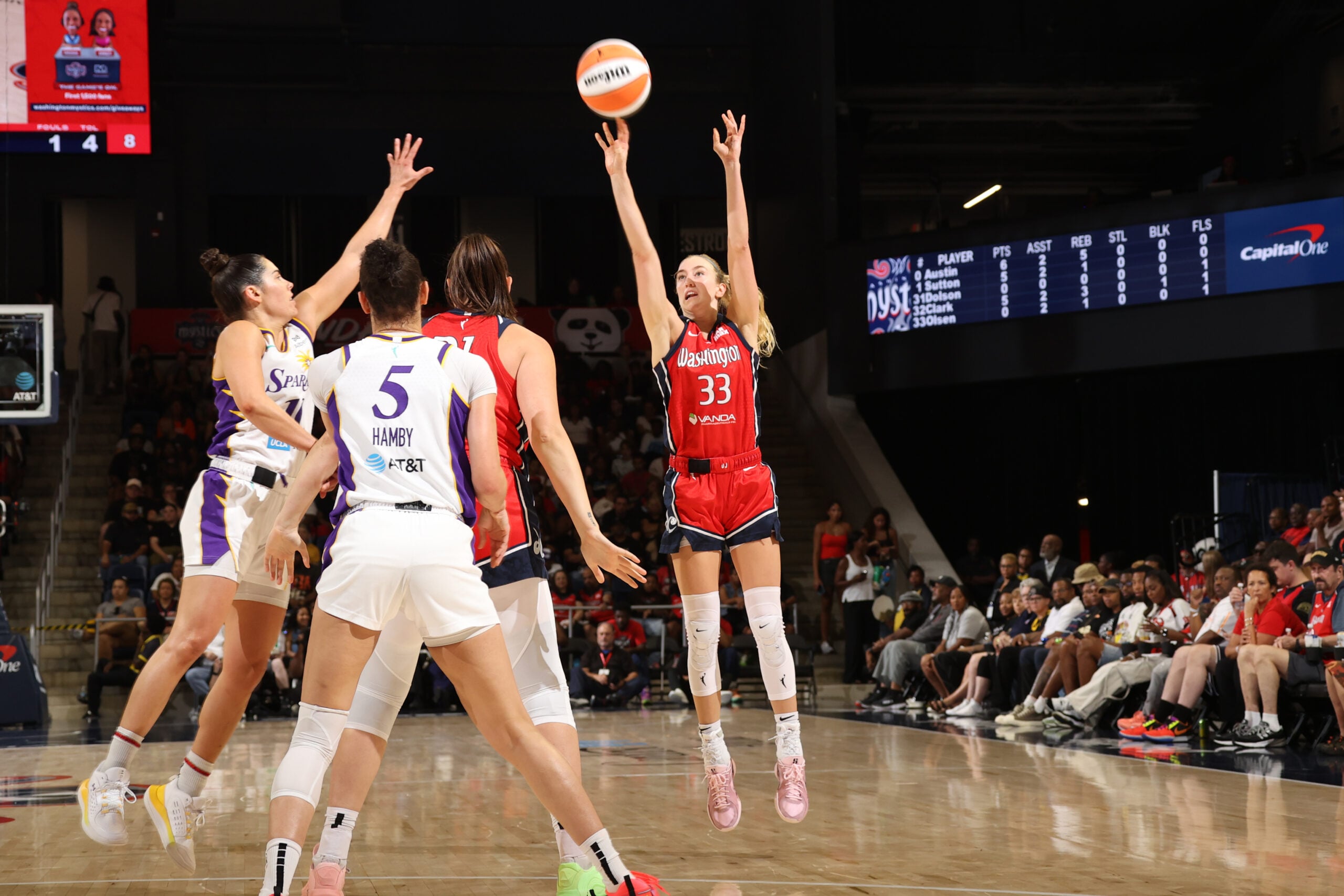 Mystics vs. Sparks 8-17-25