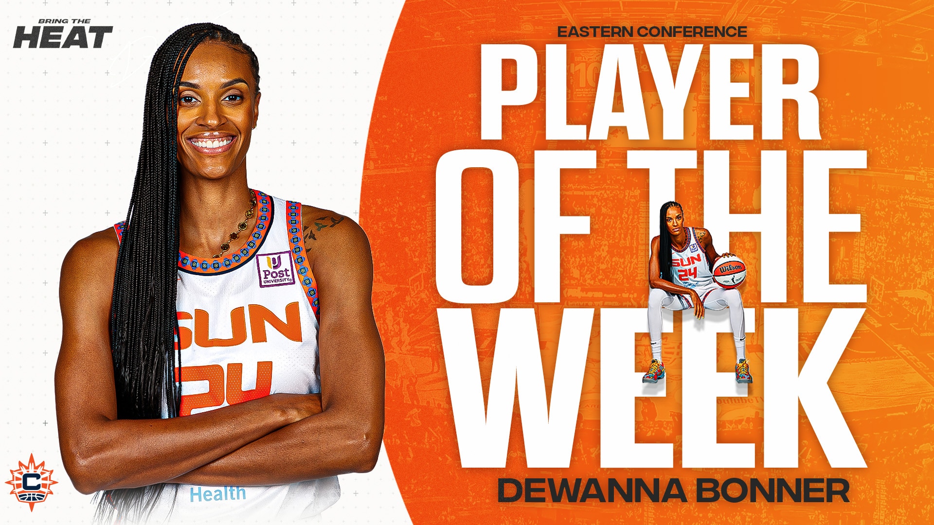 DeWanna Bonner Named WNBA Eastern Conference Player of the Week