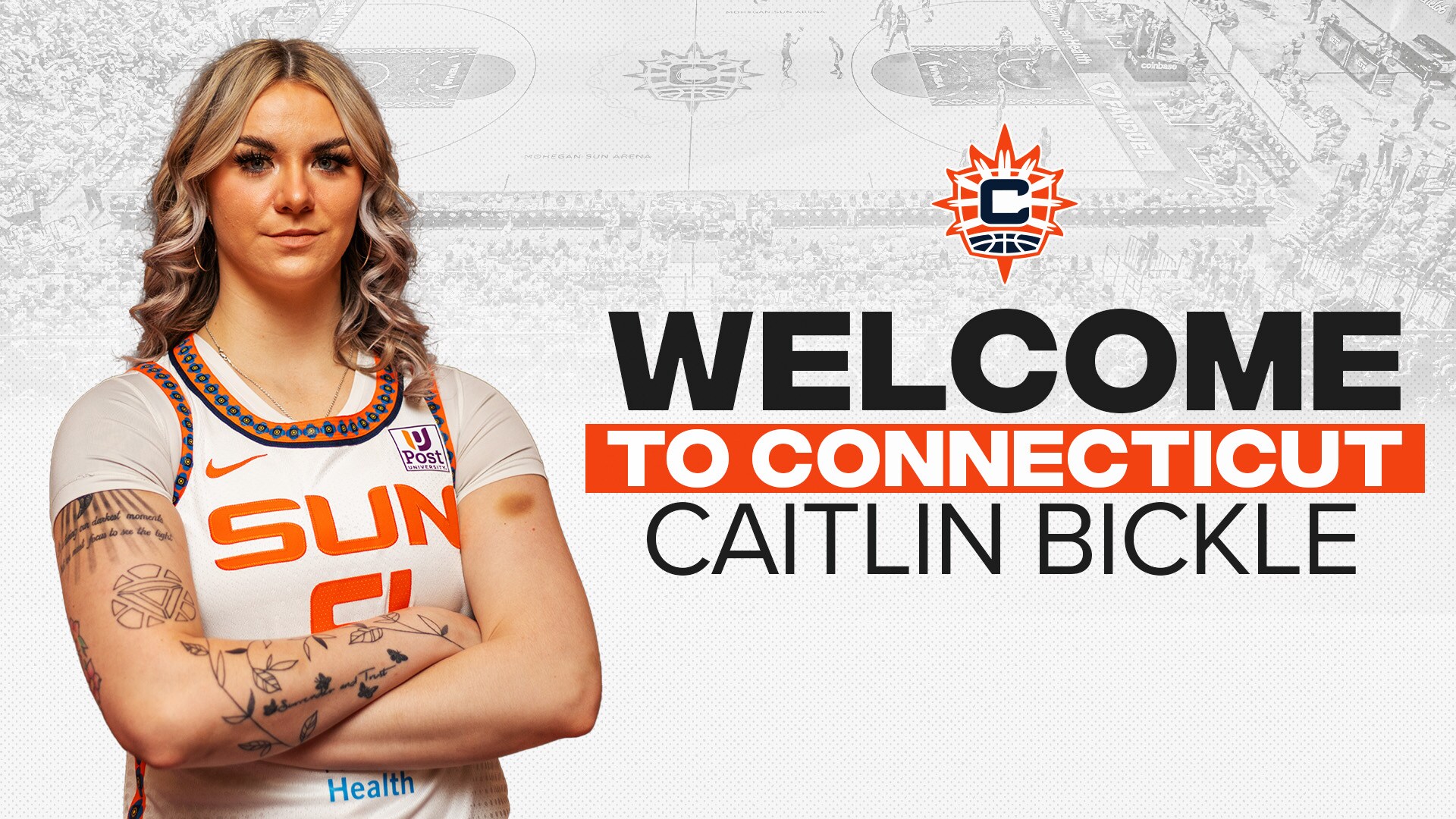 Connecticut Sun Signs Caitlin Bickle