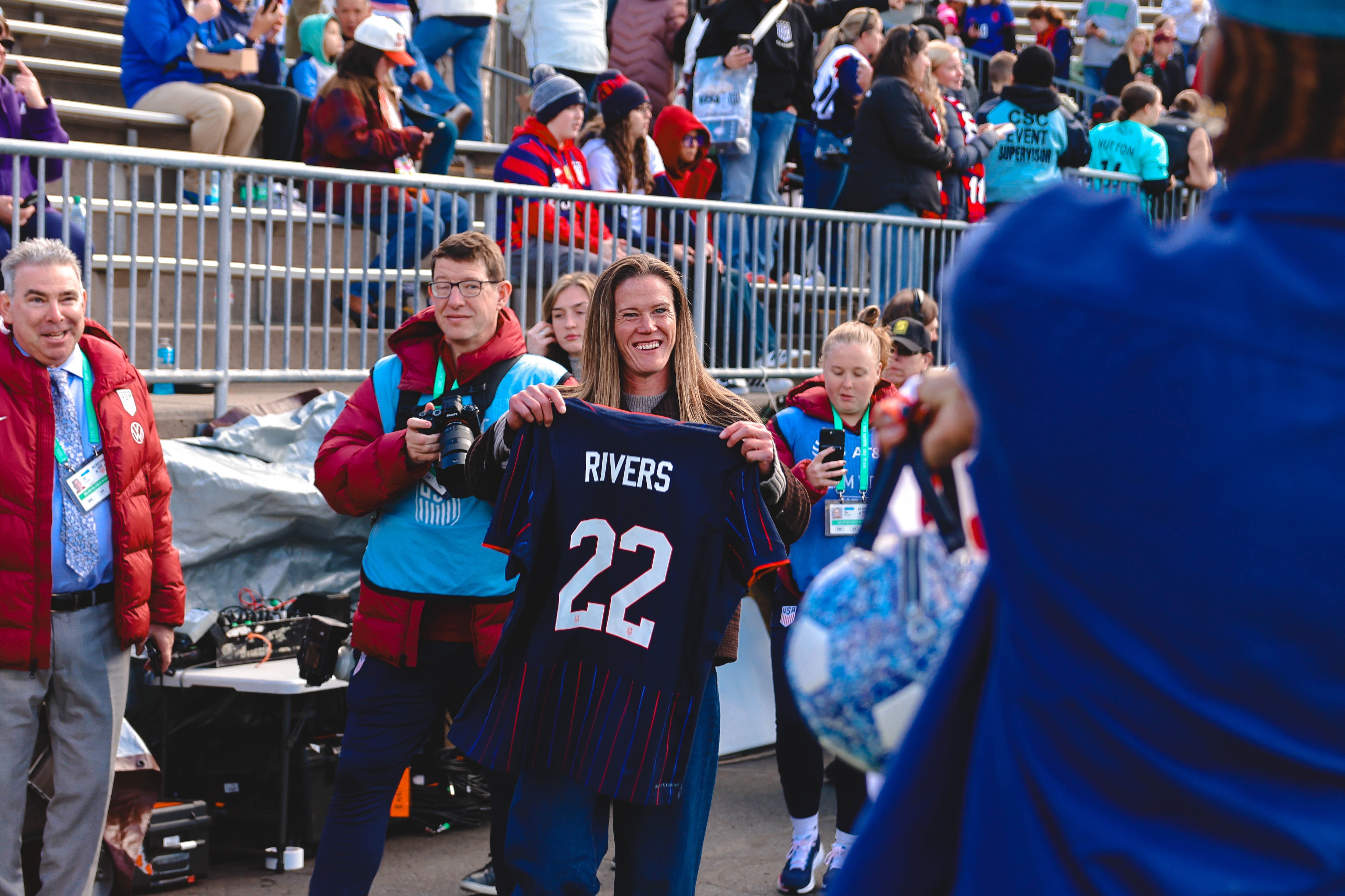 Saniya Rivers Attend USWNT Match in East Hartford