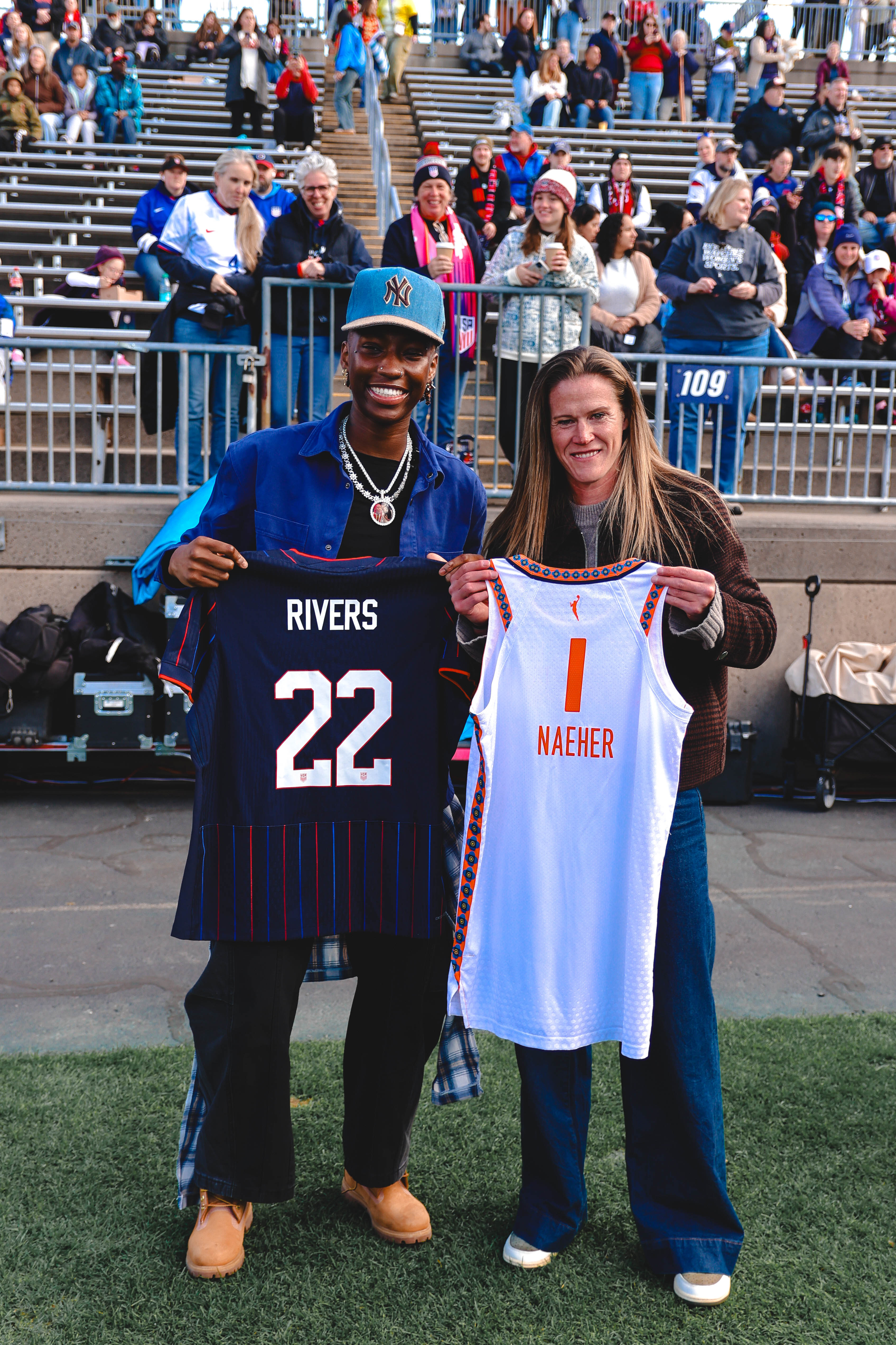 Saniya Rivers Attend USWNT Match in East Hartford