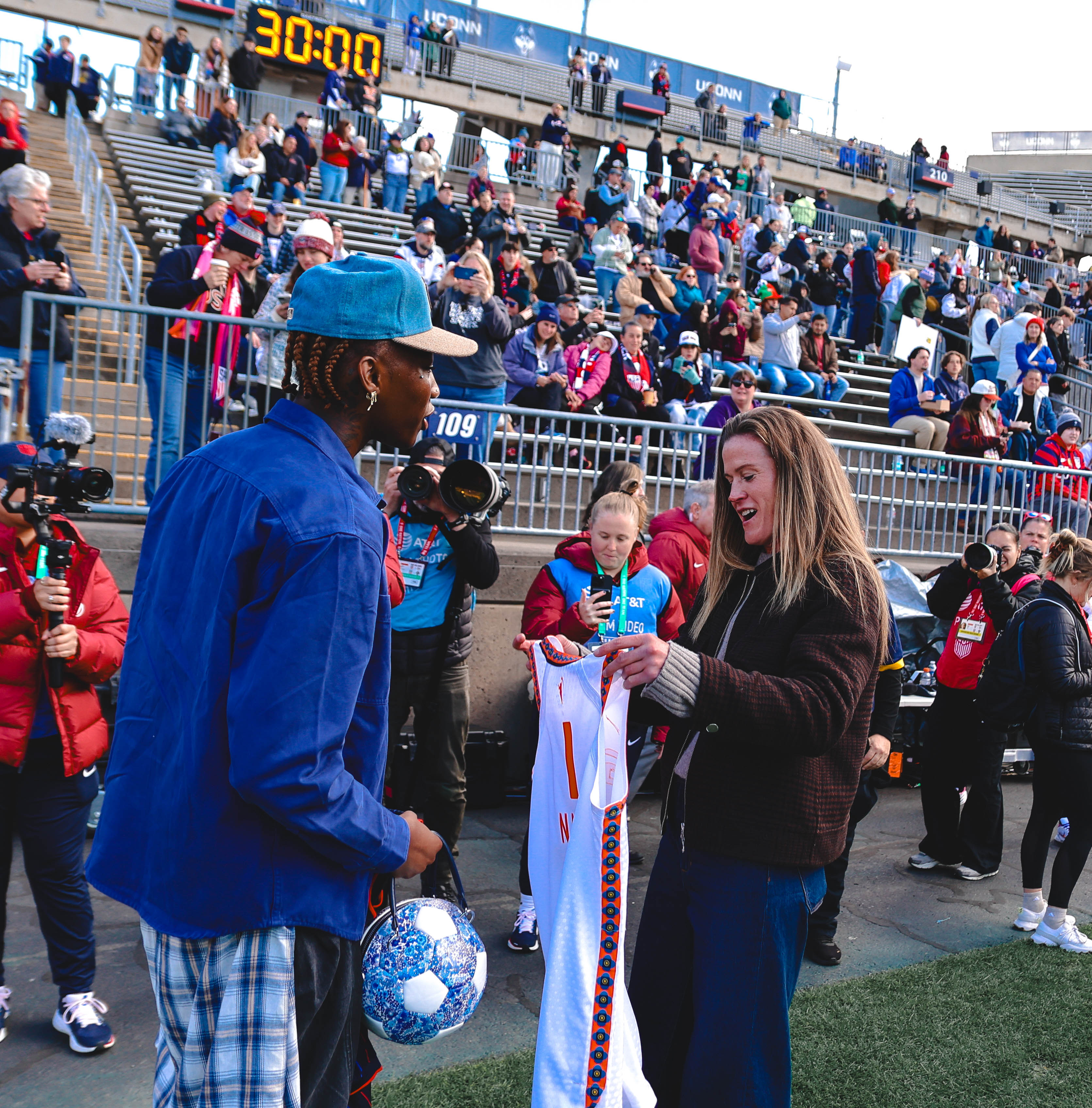Saniya Rivers Attend USWNT Match in East Hartford