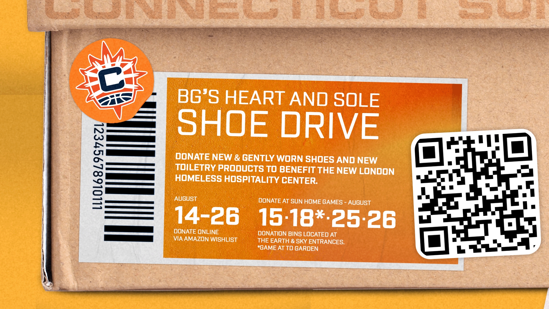 Connecticut Sun, Brittney Griner to Host BG's 2026 Heart and Sole Shoe Drive