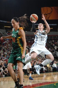 Today we flashback to June 24, 2011 when Lindsay Whalen shot a jumper over Seattle's Sue Bird. The two veteran point guards will face off tonight at the Target Center.