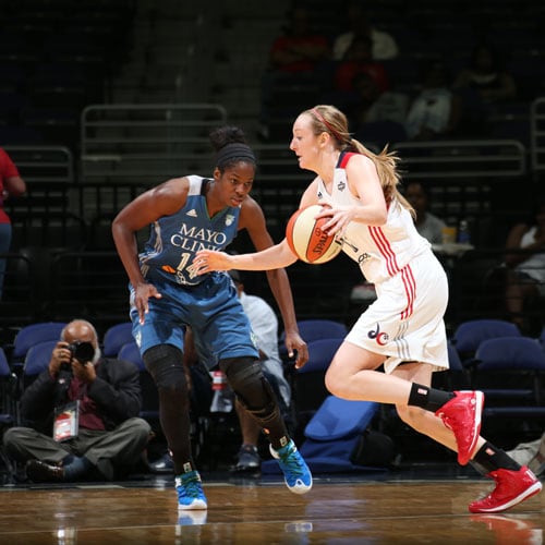 Mystics rookie forward Ally Mallot had a quiet debut as well, scoring only four points on 2-of-5 shooting.