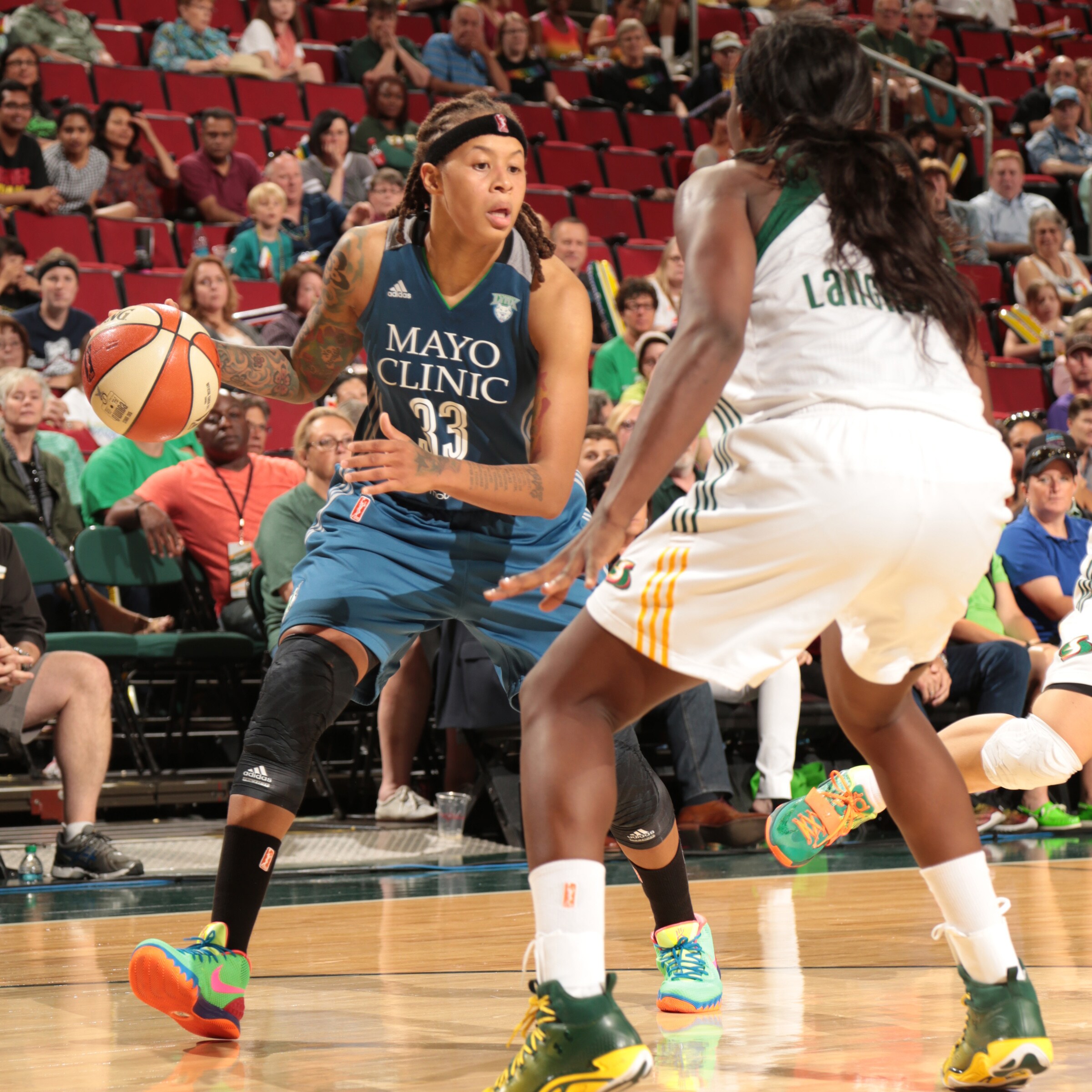 Lynx guard Seimone Augustus fueled Minnesota's furious comeback, pouring in 24 points to go with four rebounds and three assists.