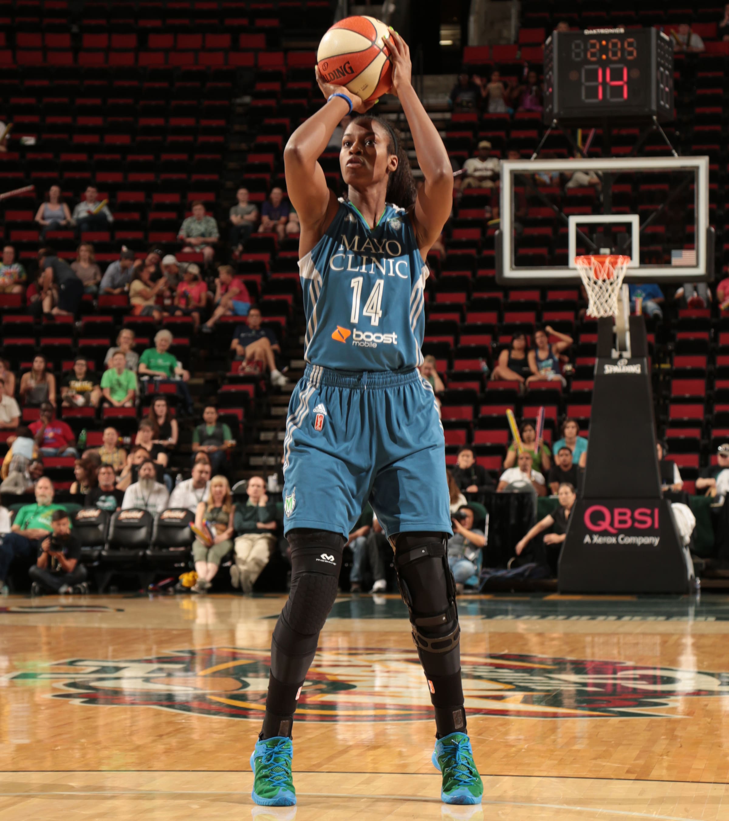 Despite the quiet offensive showing, scoring only two points, Lynx forward Devereaux Peters had a great game in other areas, grabbing five rebounds, four steals and a blocking a game-high five shots.