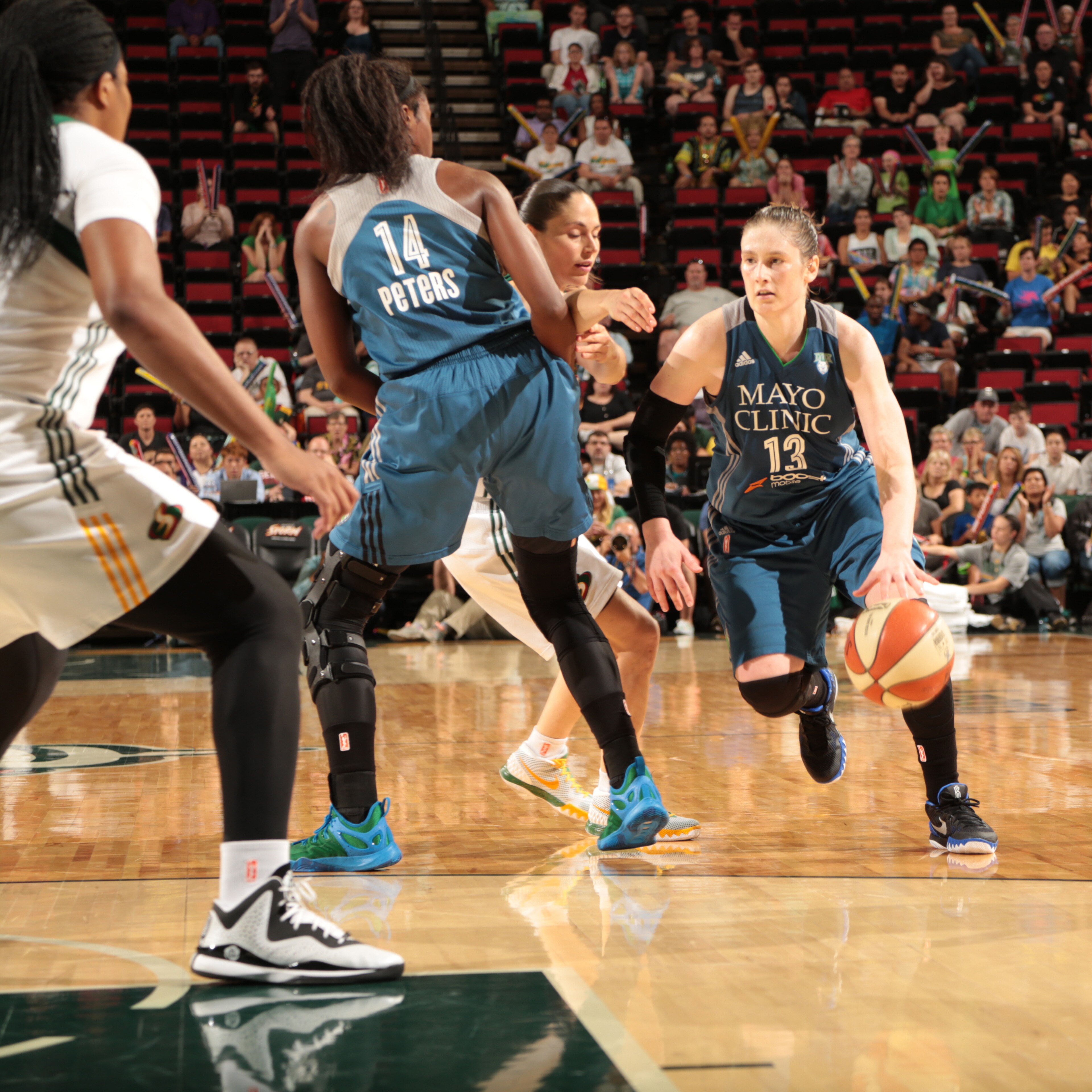 Lynx guard Lindsay Whalen had a solid performance in the team's comeback victory, scoring 16 points while dishing out six assists.