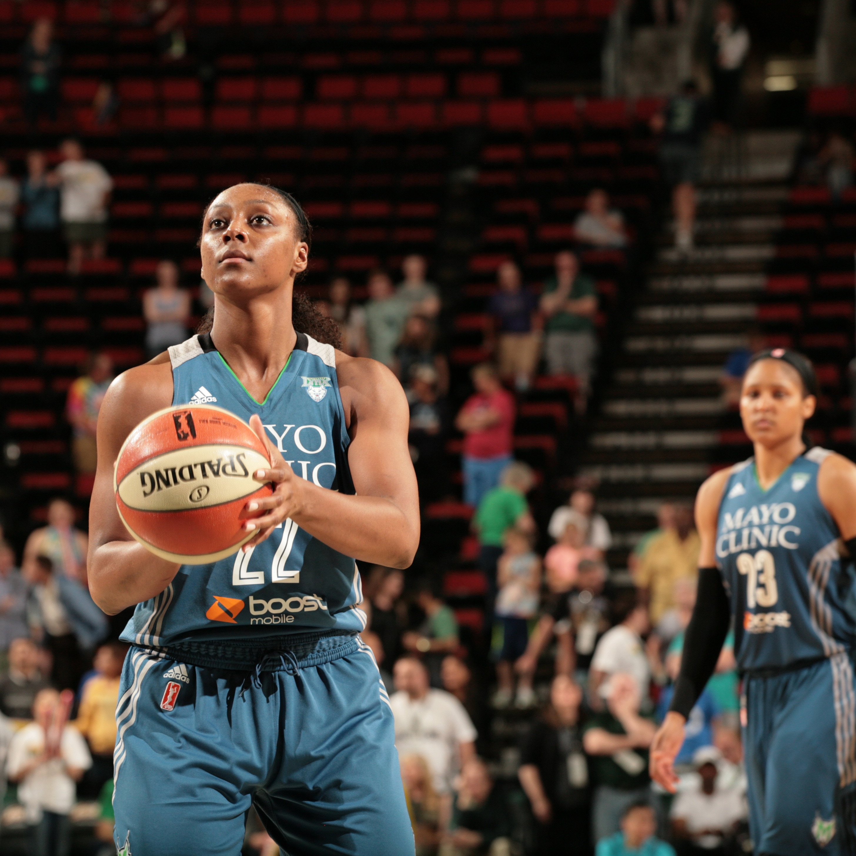 Lynx guard Monica Wright had a very quiet game off the bench, playing just 13 minutes while scoring three points on 1of-3 shooting.