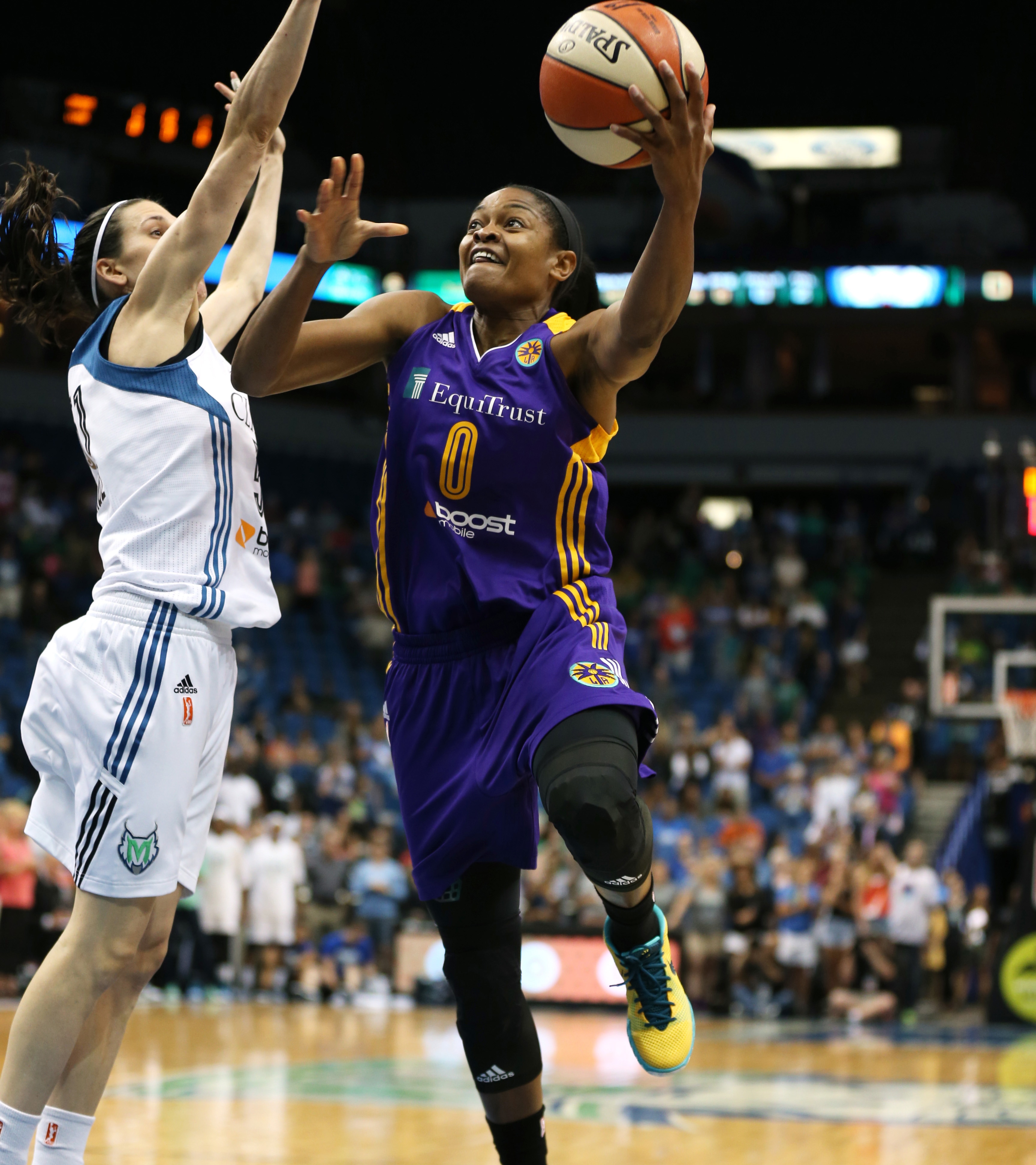 Sparks guard Alana Beard, playing in her first game back since suffering an ankle injury just two games into the season, finished with eight points on 4-of-6 shooting (66 percent) in 20 minutes of play.