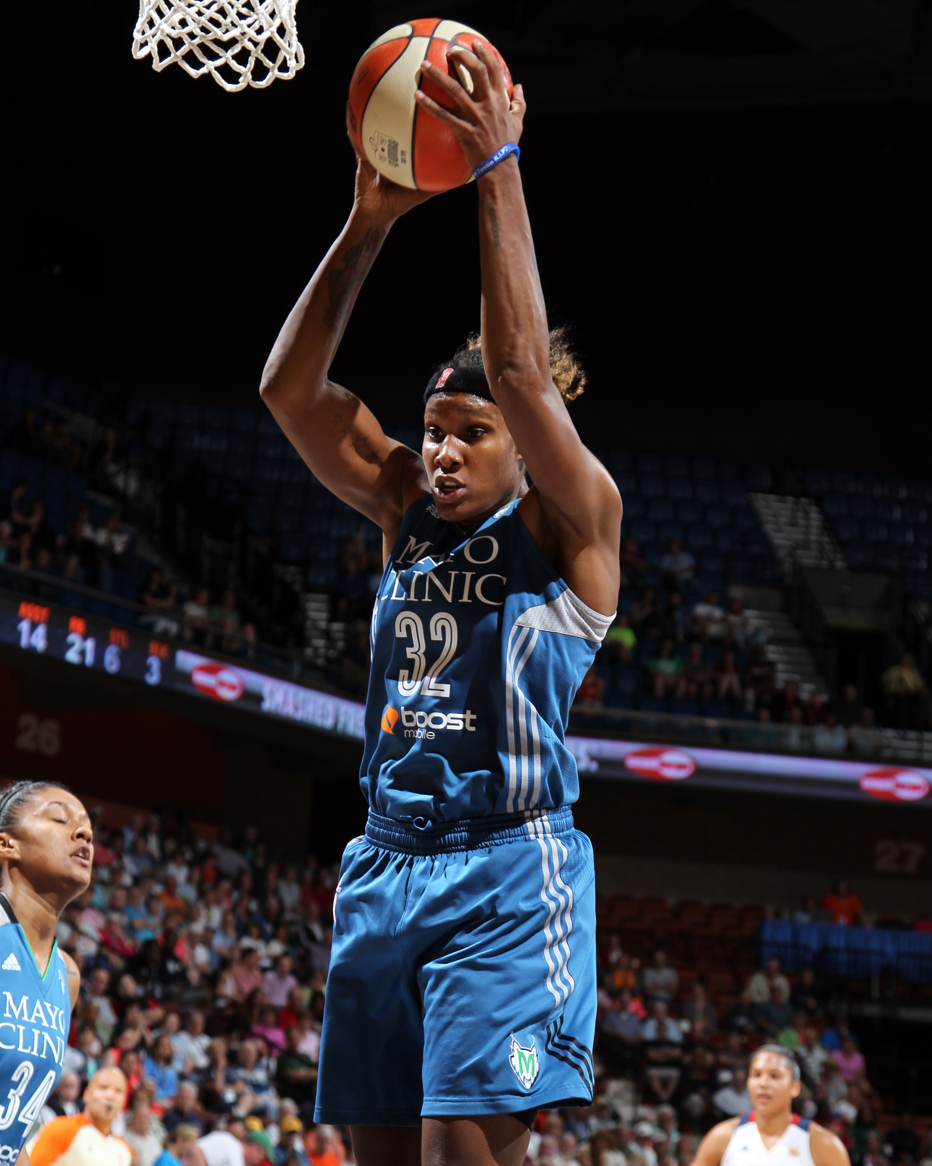 Another stellar dfensive effort by Lynx forward Rebekkah Brunson slowed Connecticut's high-scoring offense but Brunson contributed in all aspects, finishing with 12 points, six rebounds, three assists and five steals.