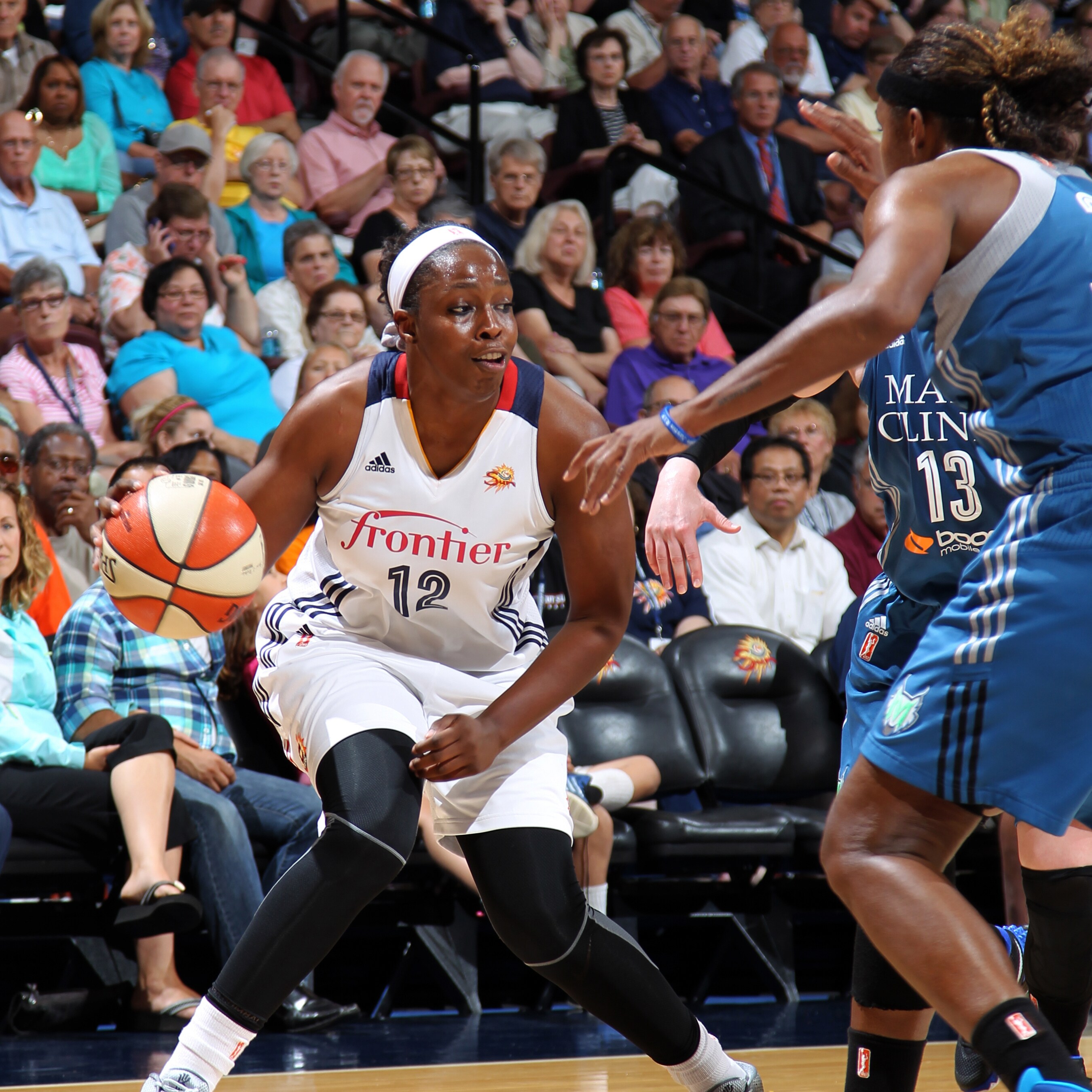 Sun guard Chelsea Gray played big minutes off the bench, scoring seven points and adding five assists in 23 minutes of playing time.