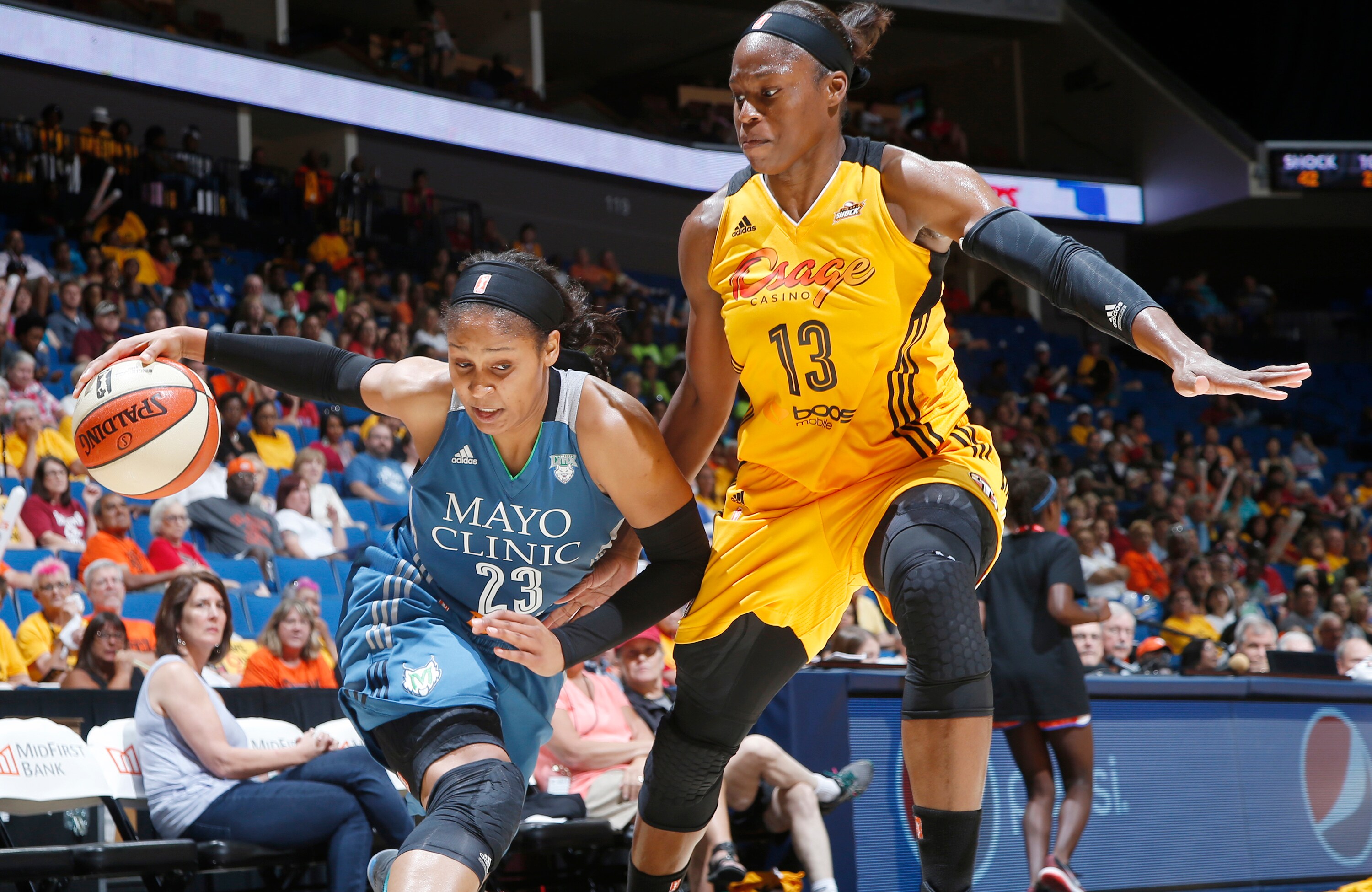 Despite being down seven points at the half, Lynx forward Maya Moore scored 30 points in the second half to lead Minnesota to a 79-72 victory over the Tulsa Shock.