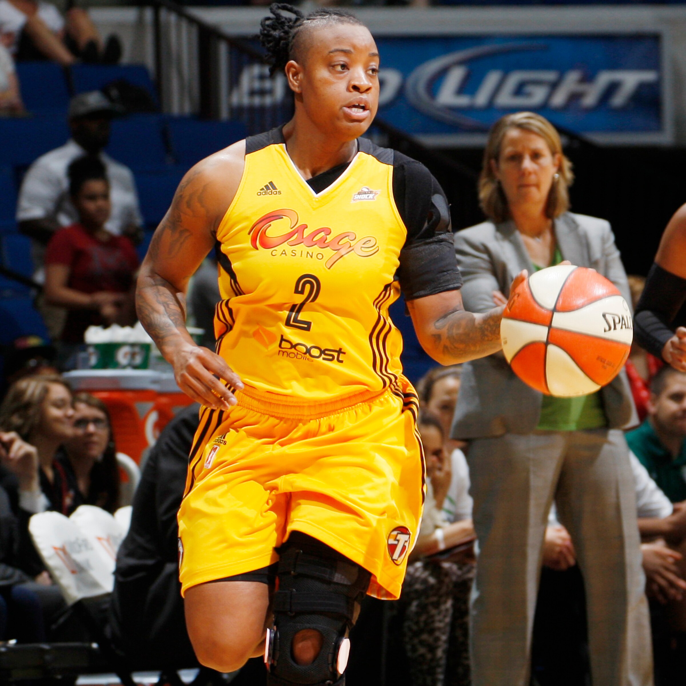 Shock guard Riquna Williams played well despite the loss, scoring 19 points to go with five rebounds and four assists.
