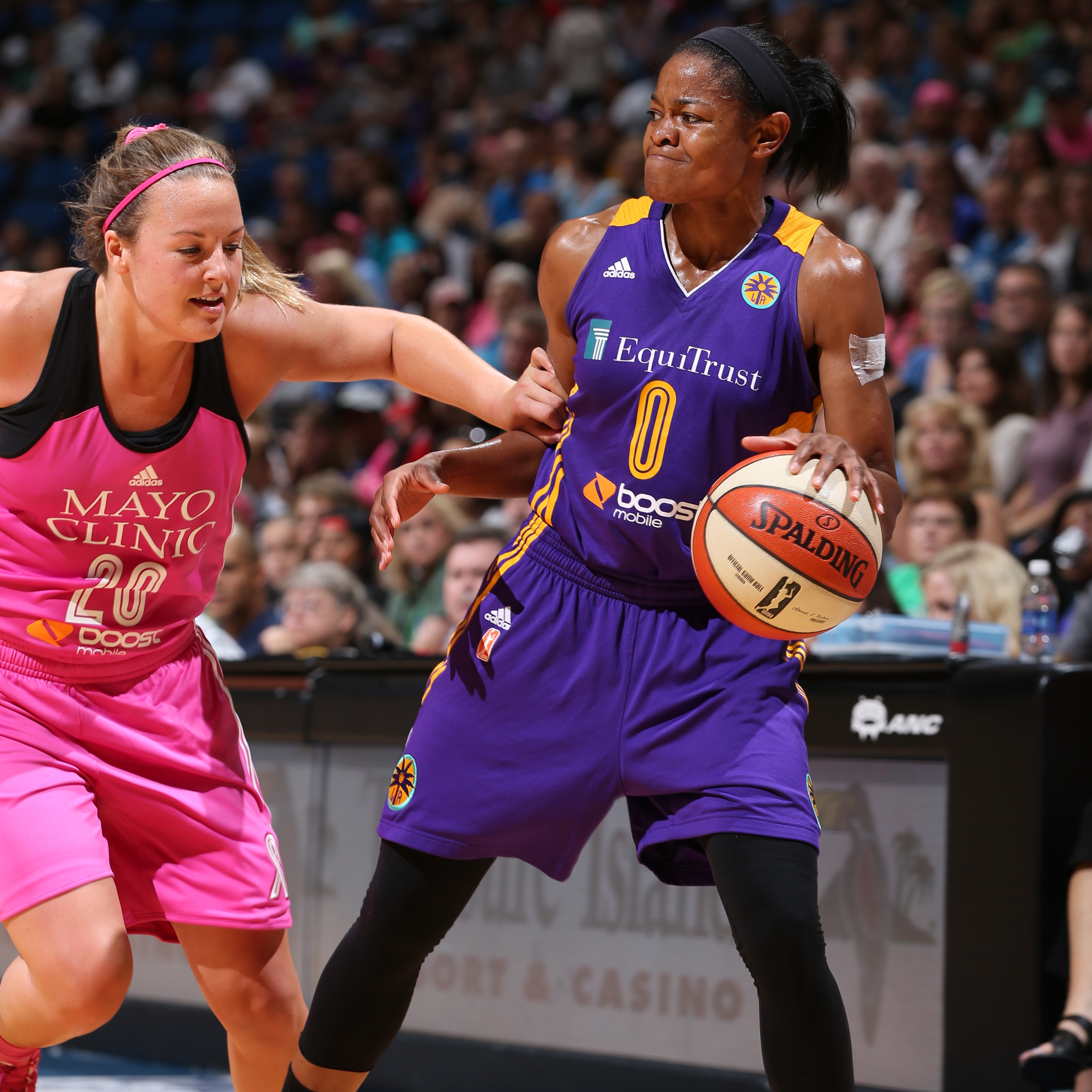Sparks guard Alana Beard was held to a very quiet night against the Lynx. Beard finished with just two points on 1-of-3 shooting (33 percent) in just eight minutes of play.
