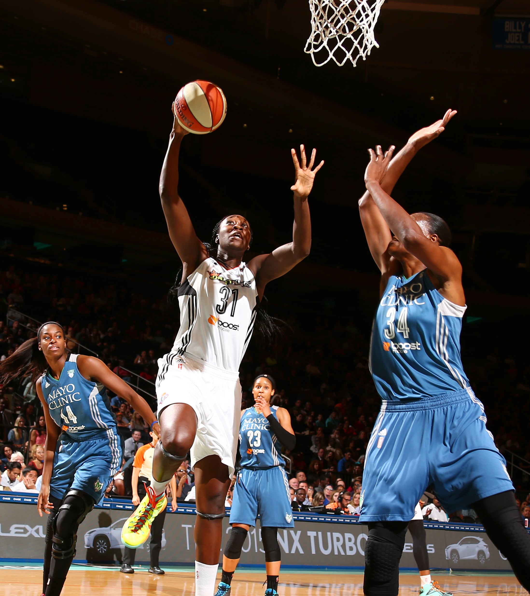 Two of the best centers in the game faced off in a huge playoff-esque game Friday night in New York. Liberty center Tina Charles got her team the win, finishing with 18 points, 11 rebounds and two steals. Lynx center Sylvia Fowles had a great game for her team as well though, finishing with 18 points, 10 rebounds and two blocked shots.