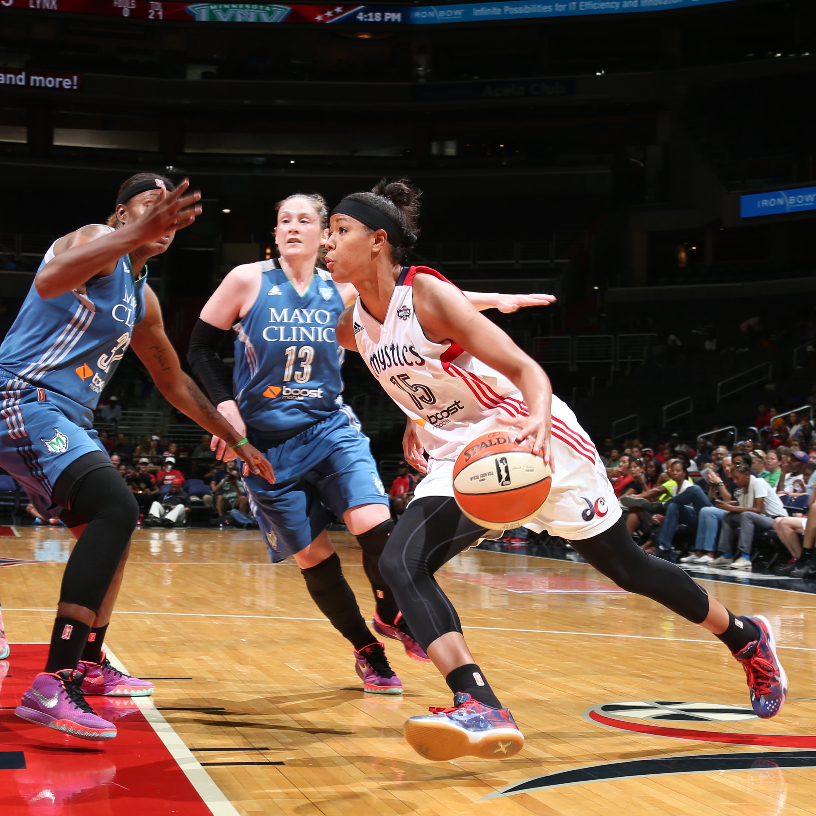 Mystics guard Natasha Cloud had a quiet night in Washington's victory, finishing with just two points, three rebounds and two assists.