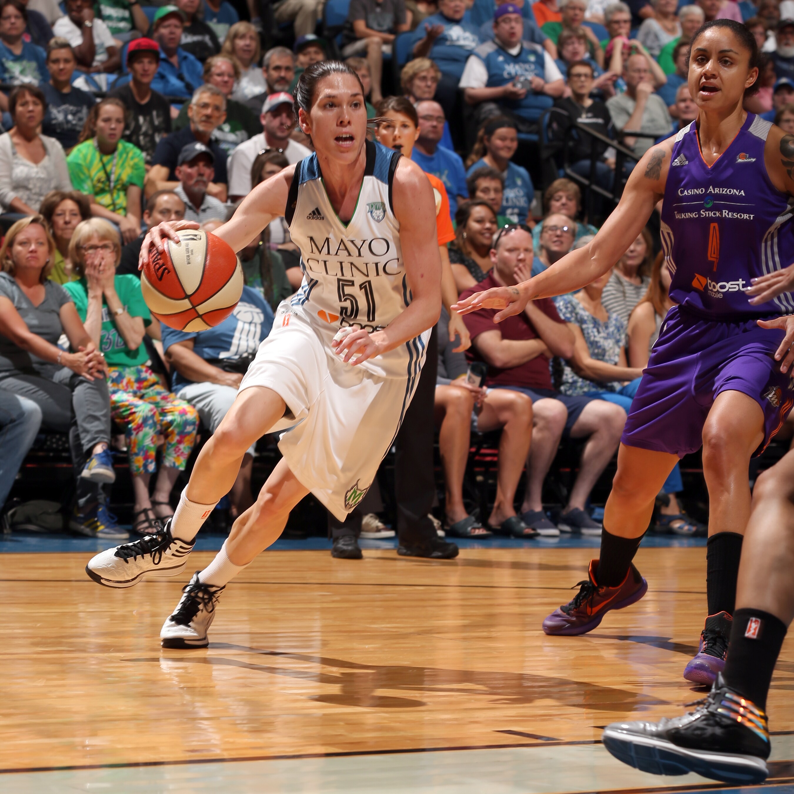 Lynx guard Anna Cruz gave Minnesota much needed defensive energy and helped to shut down Mercury guards. Cruz finished with six points,  three rebounds, four assists and three steals.