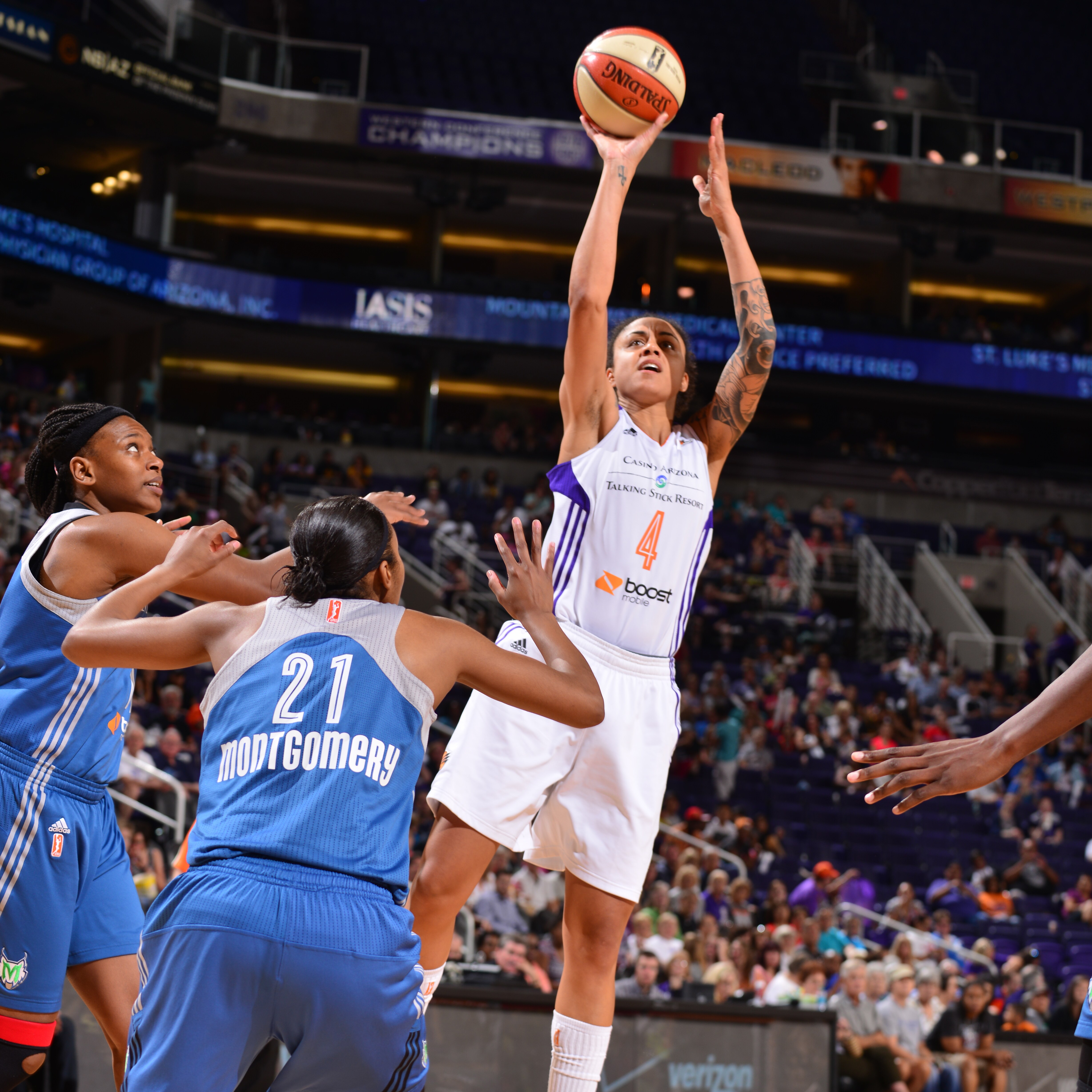 Mercury forward Candice Dupree had a rather quiet game for Phoenix, finishing with just nine points and six rebounds in 26 minutes of play.
