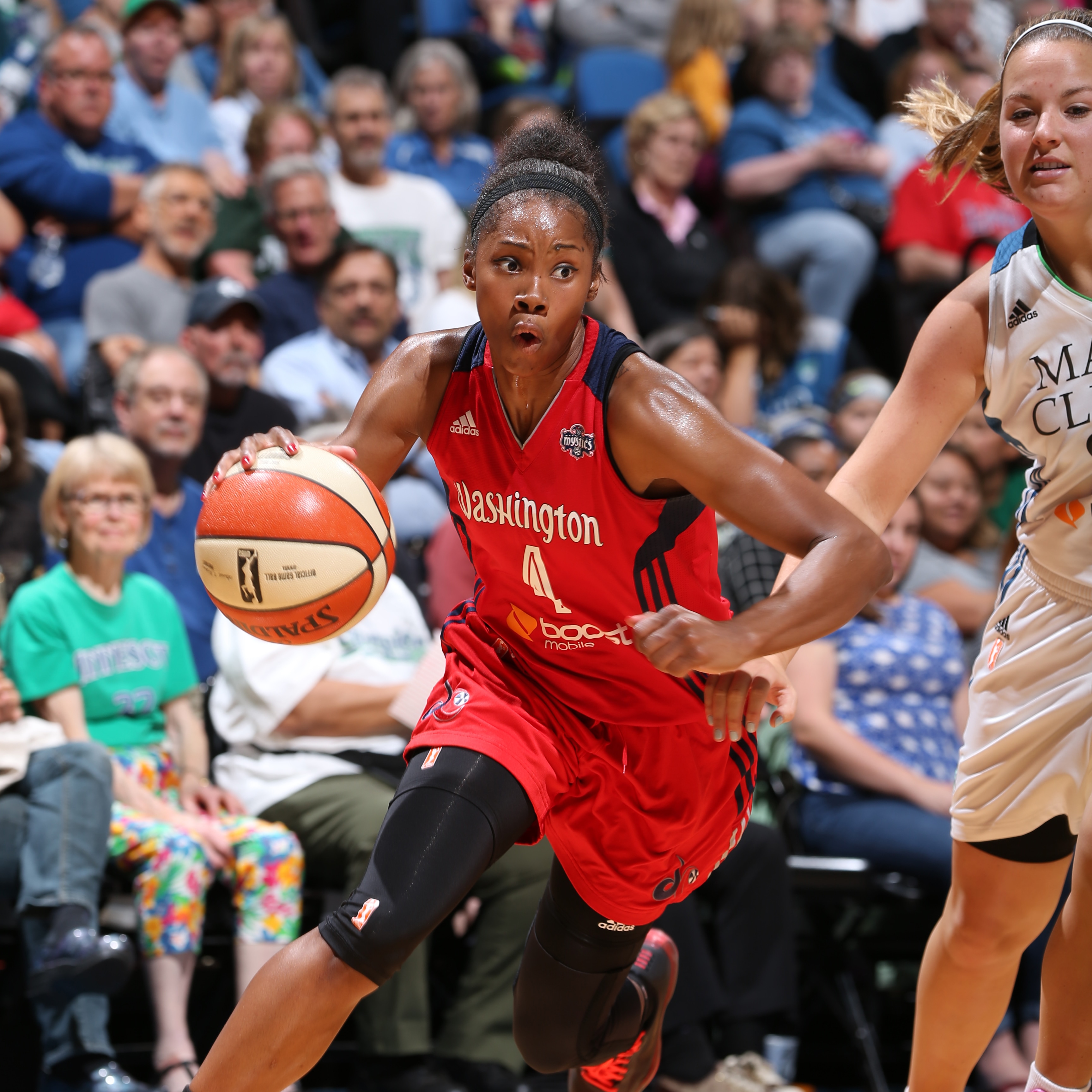 Minnesota native Tayler Hill played well for the Mystics, finishing with 10 points and three rebounds in 21 minutes off the bench.