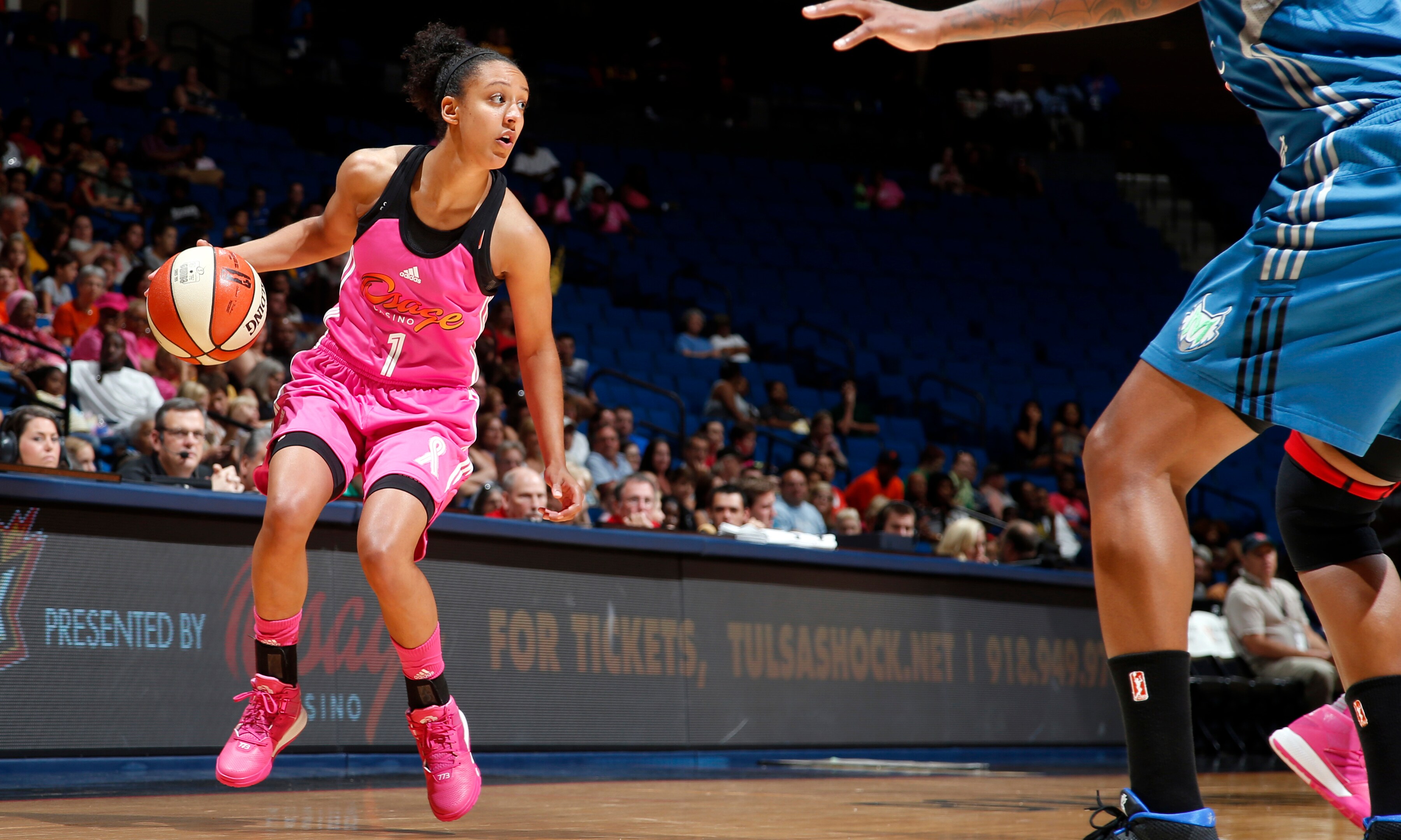 Shock forward Brianna Kiesel was held scoreless in just six minutes of playing time in the Shock's 86-80 loss to the Lynx.